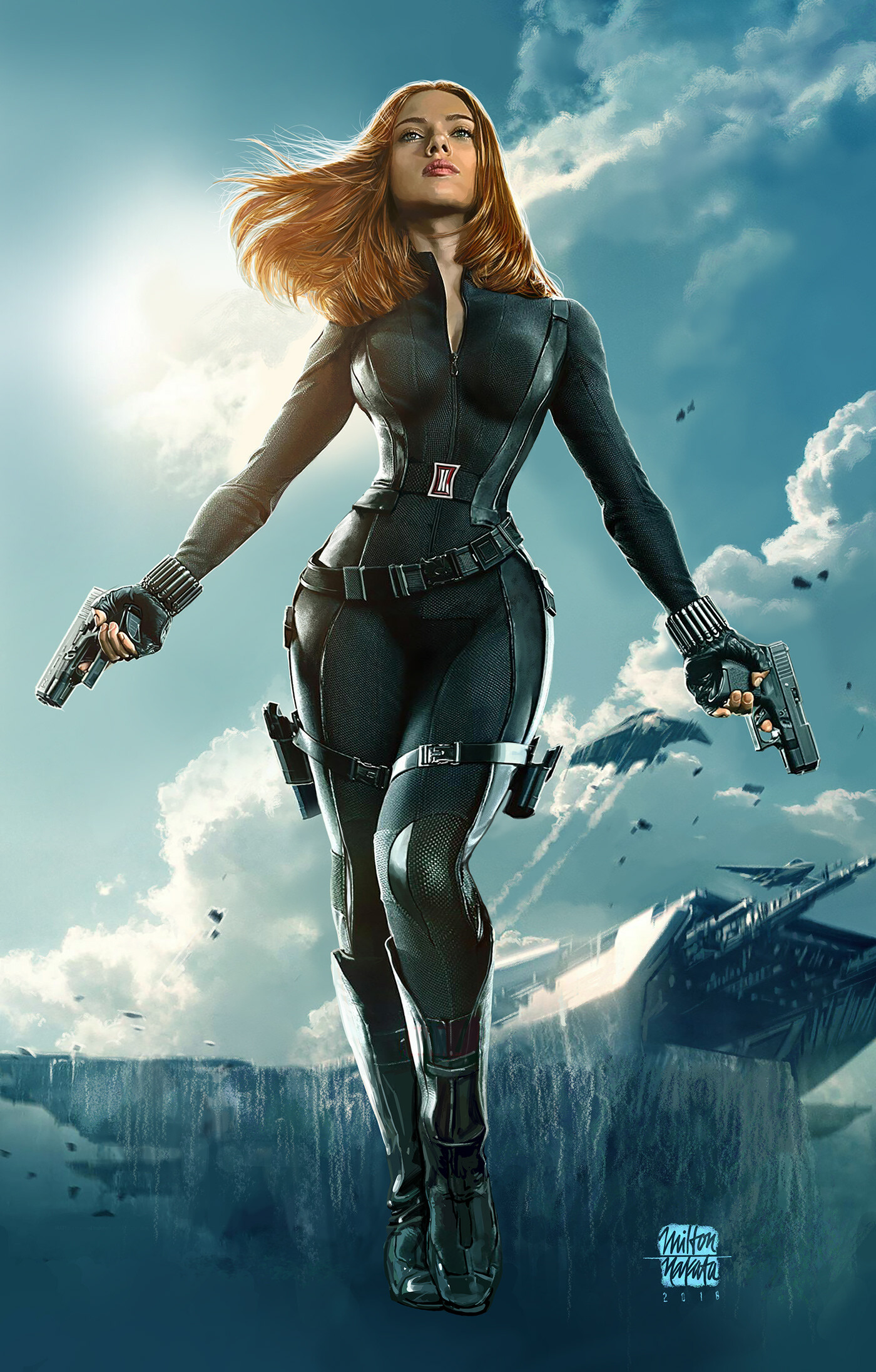 Black Widow Fan Art Wallpapers