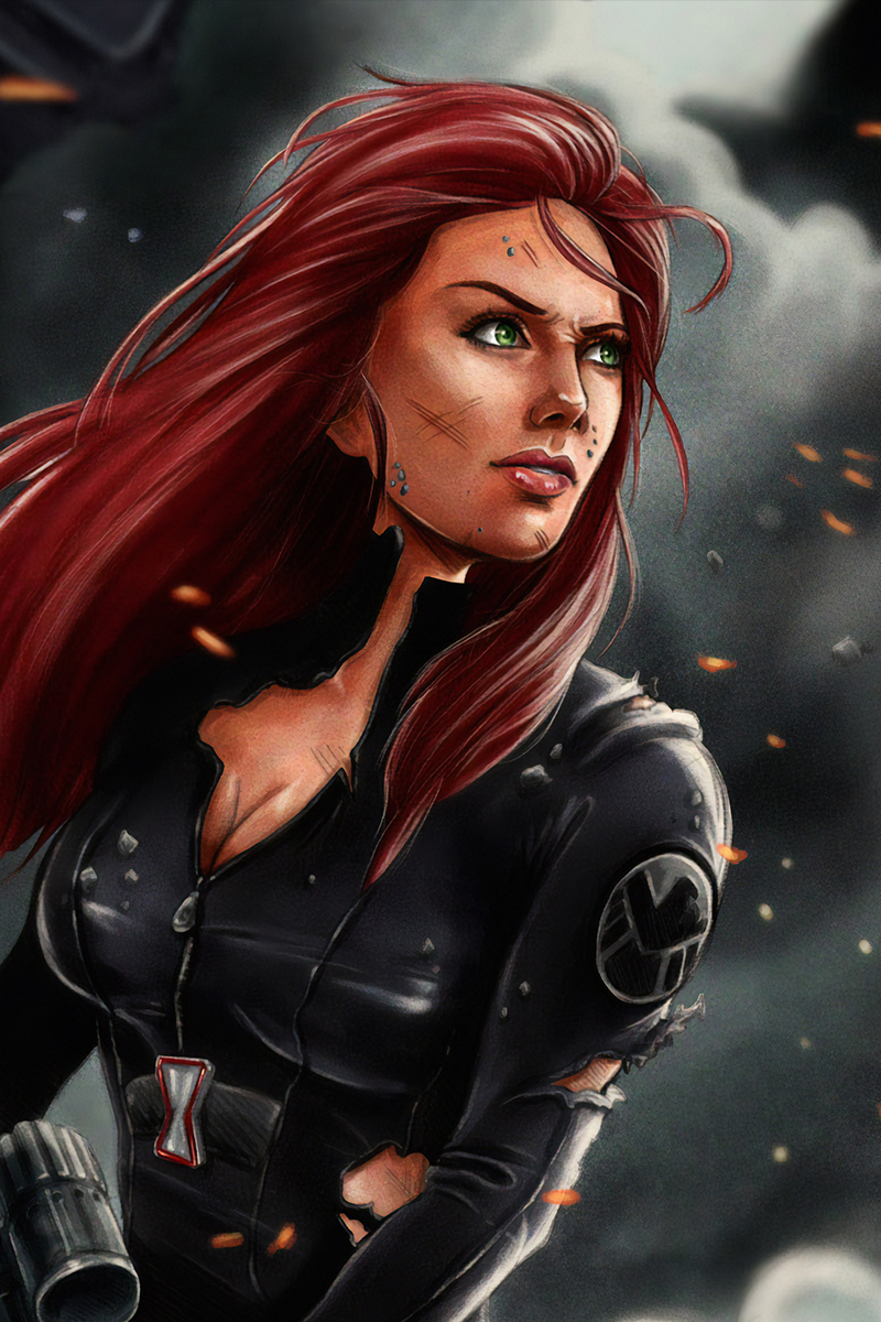 Black Widow Fan Art Wallpapers