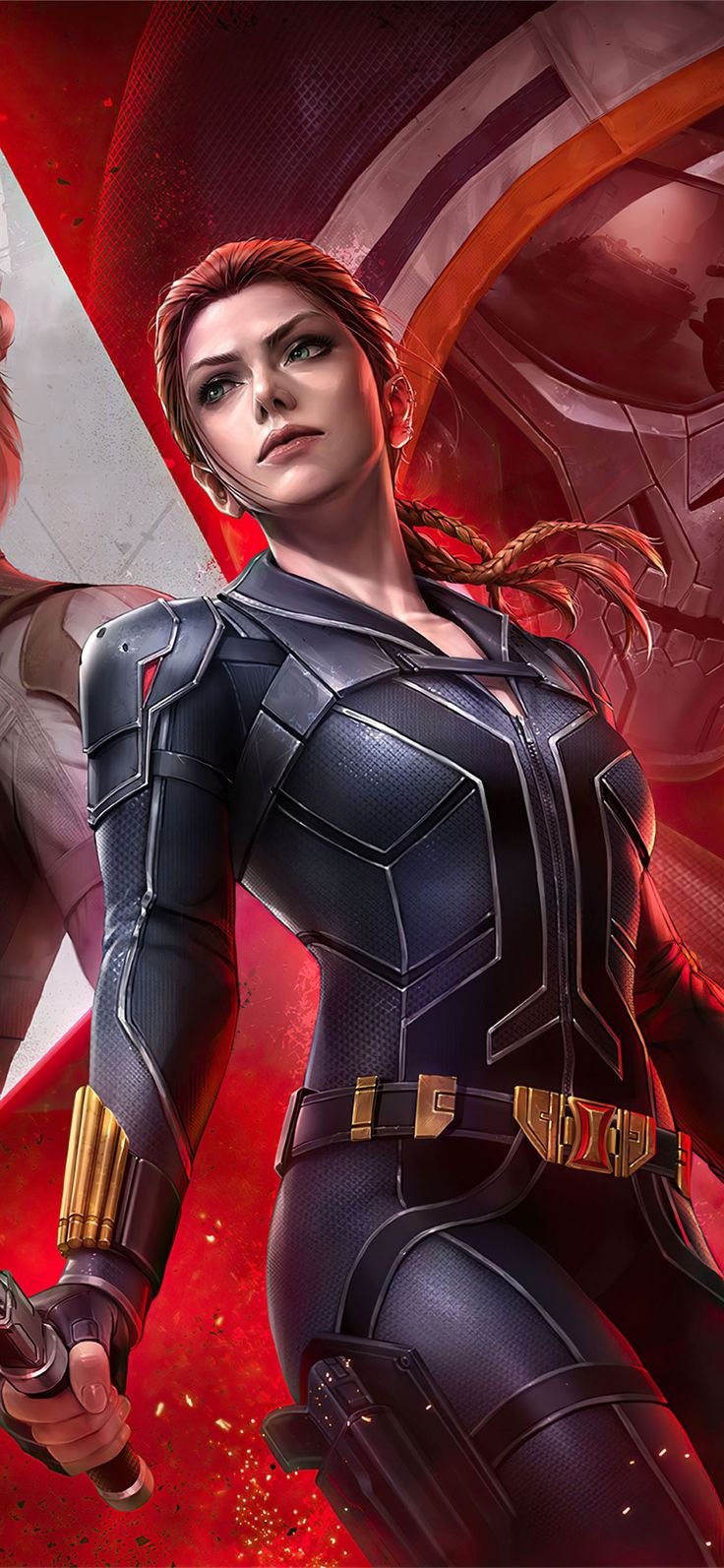 Black Widow Fight Artwork Wallpapers