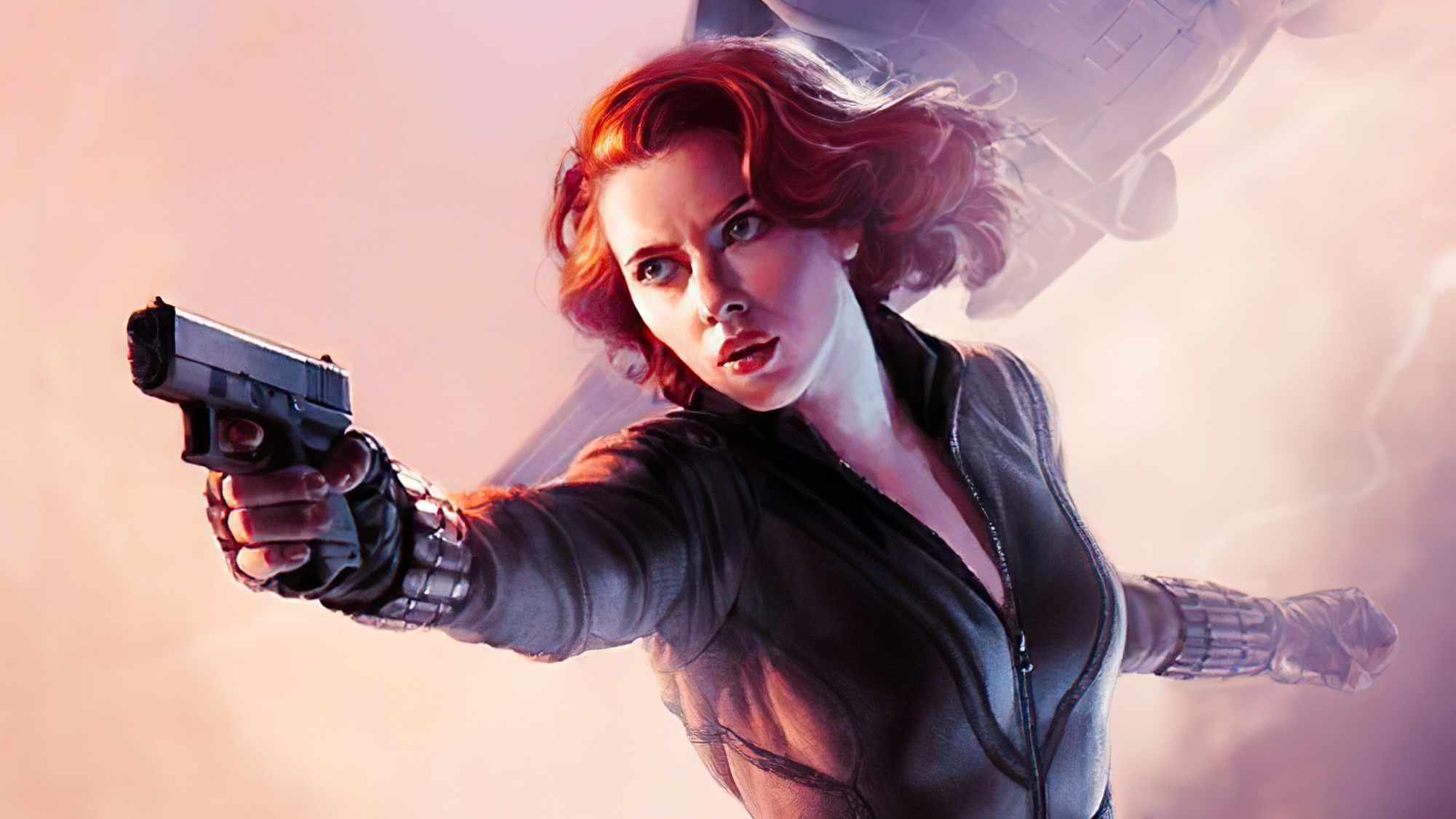 Black Widow Fight Artwork Wallpapers