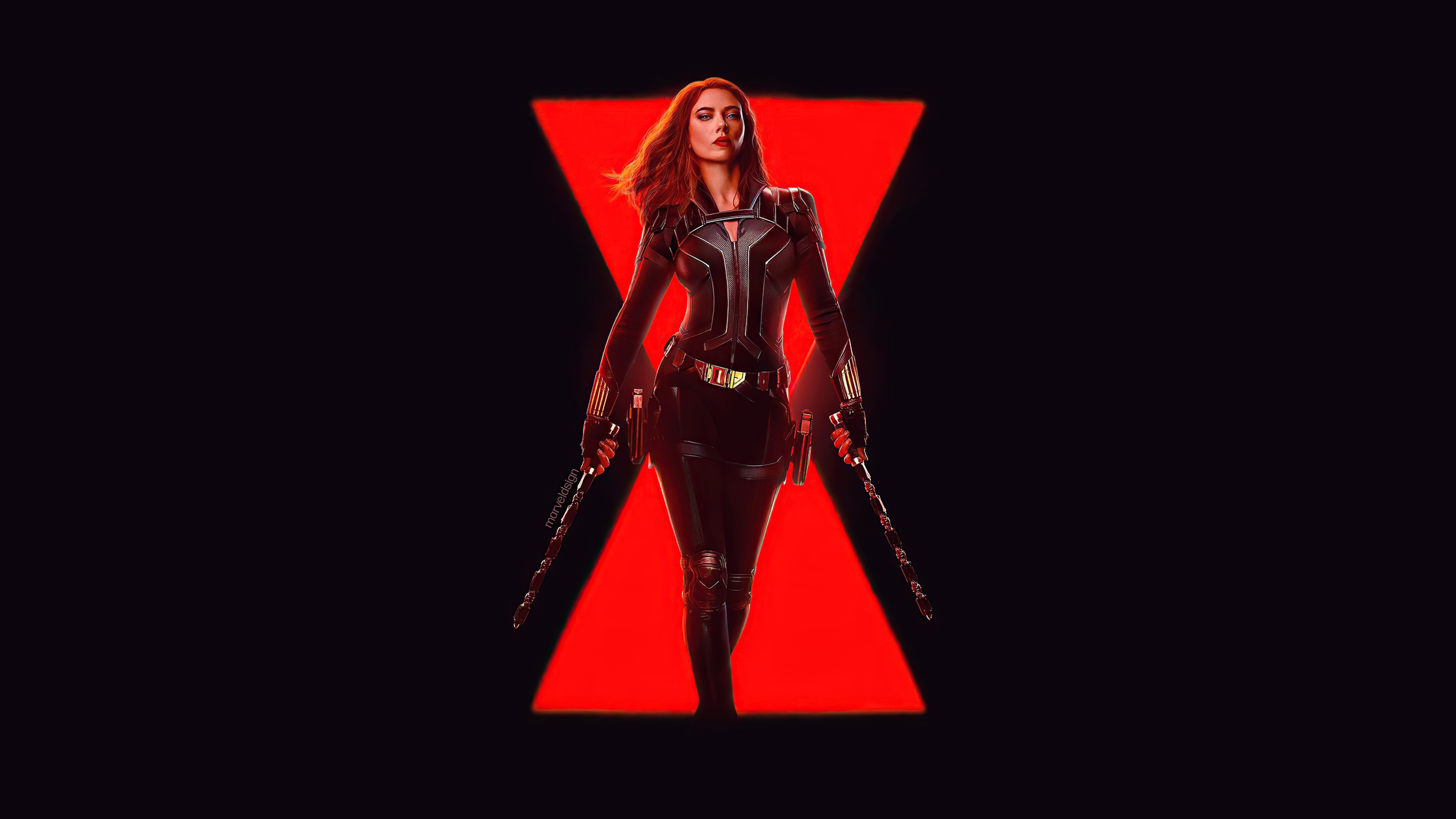 Black Widow Fight Artwork Wallpapers