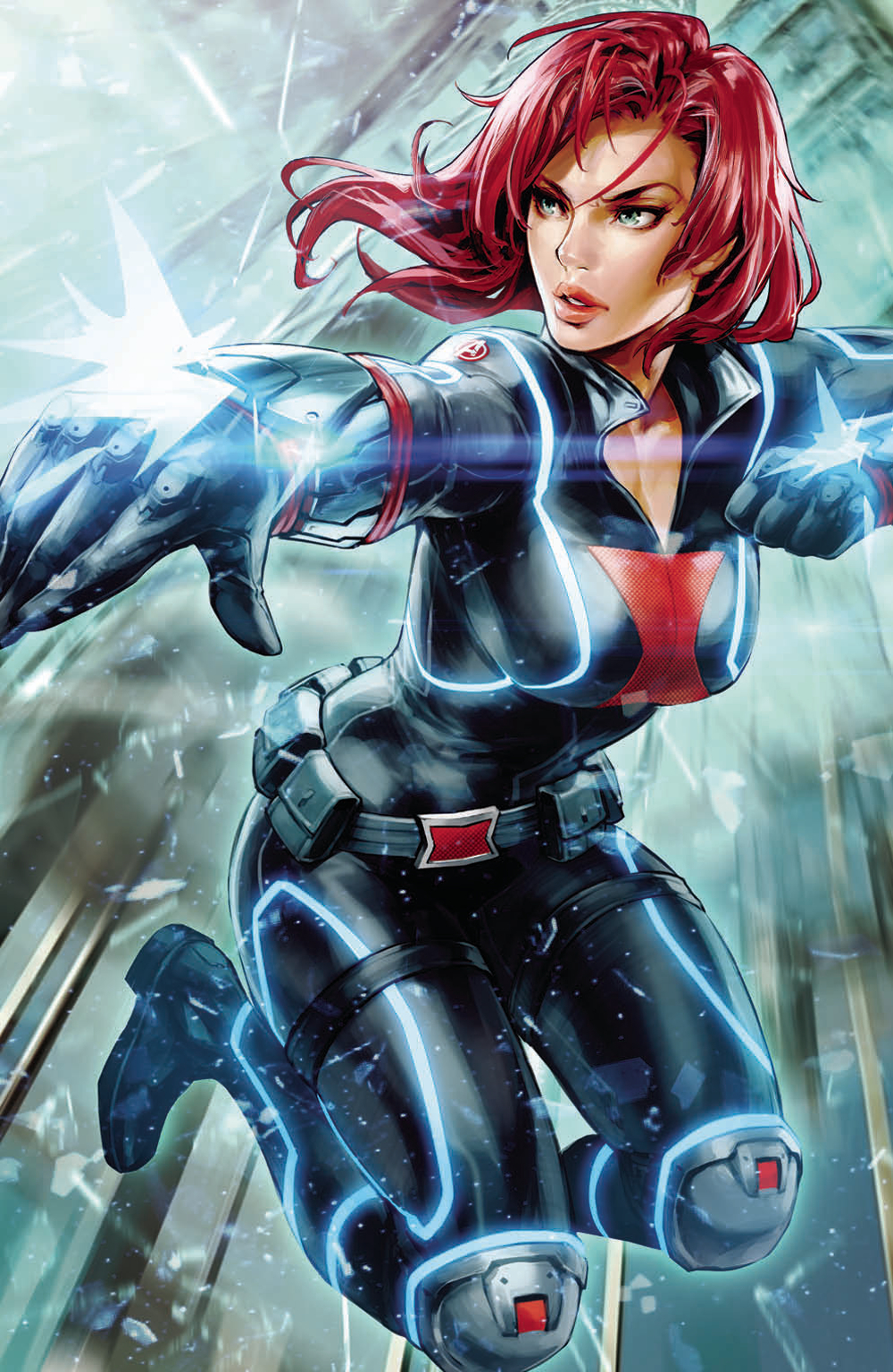 Black Widow Fight Artwork Wallpapers