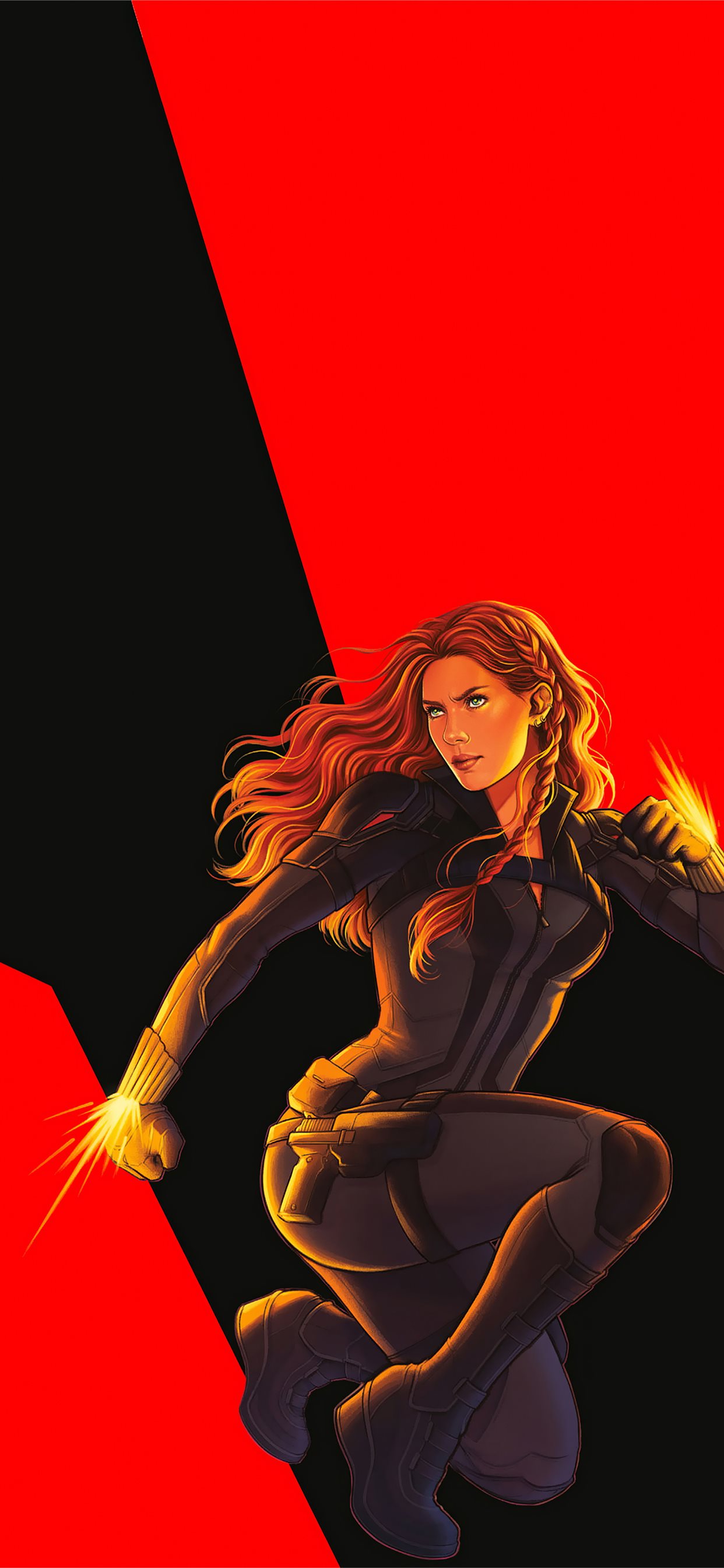 Black Widow Fight Artwork Wallpapers