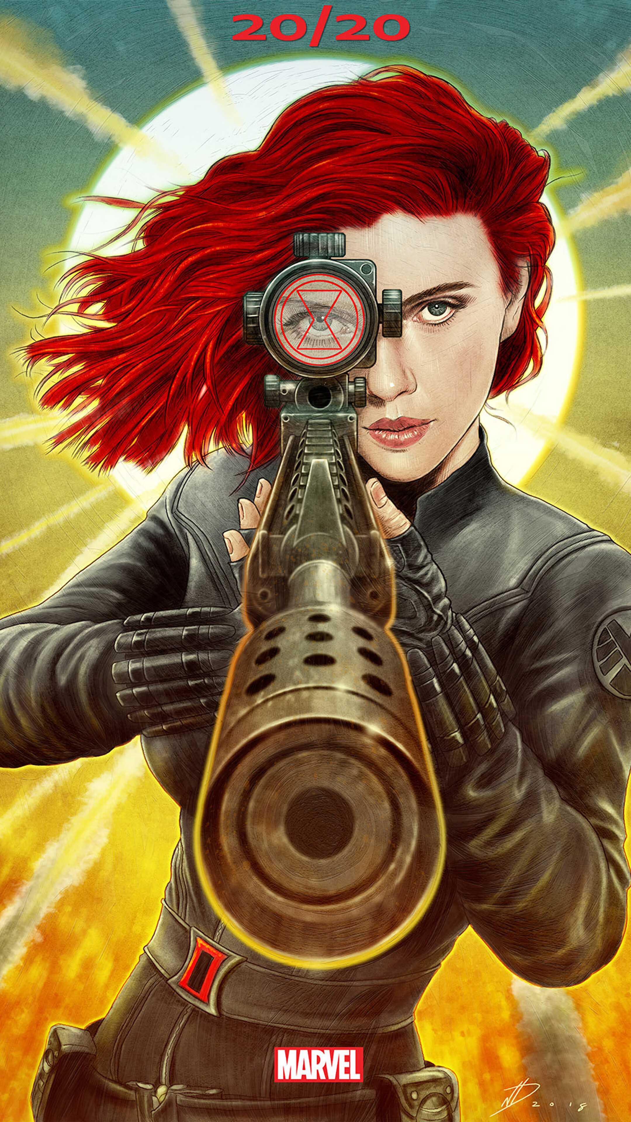 Black Widow Fight Artwork Wallpapers