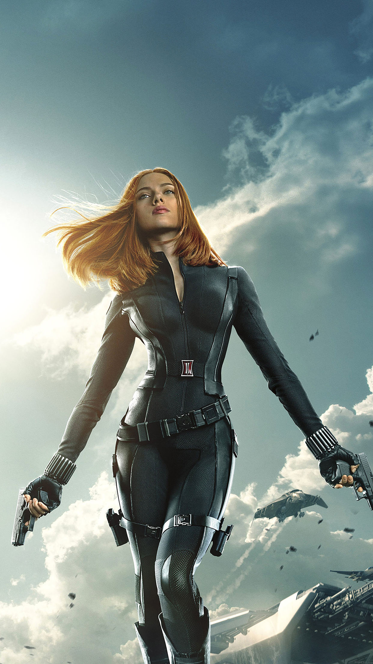 Black Widow White Costume Art Wallpapers