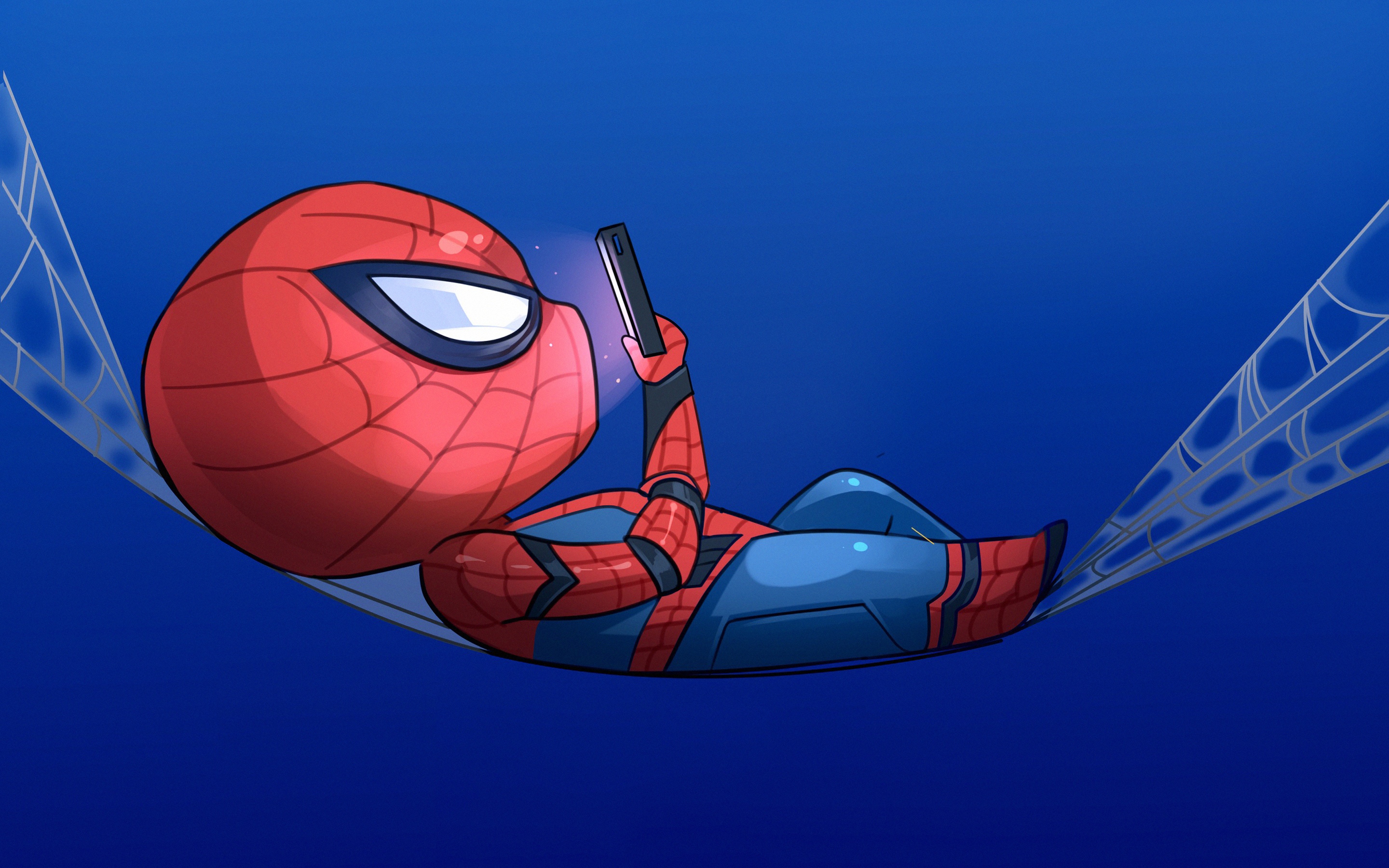 Blue Spiderman Artwork Wallpapers