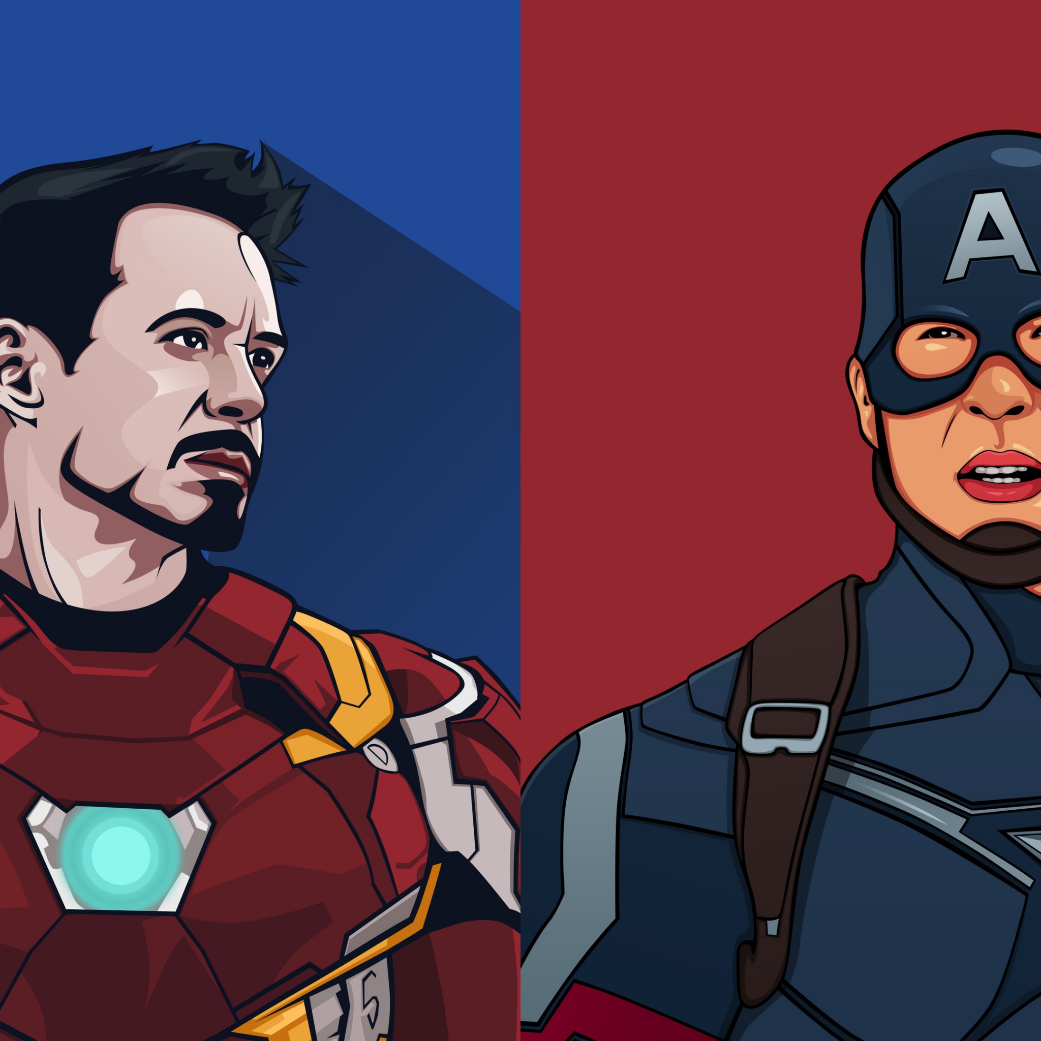 Captain America 5K Minimalist Wallpapers