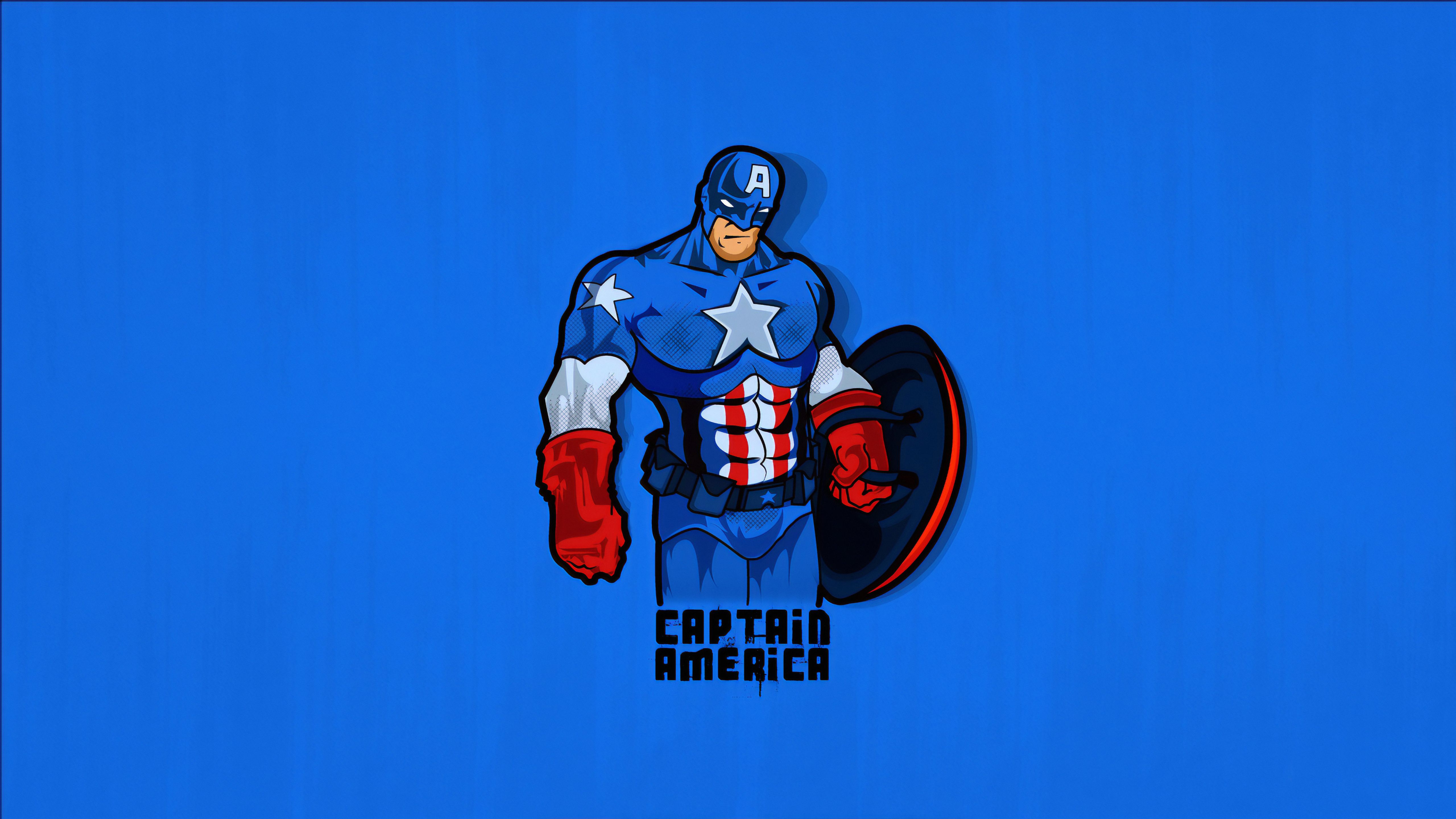 Captain America 5K Minimalist Wallpapers