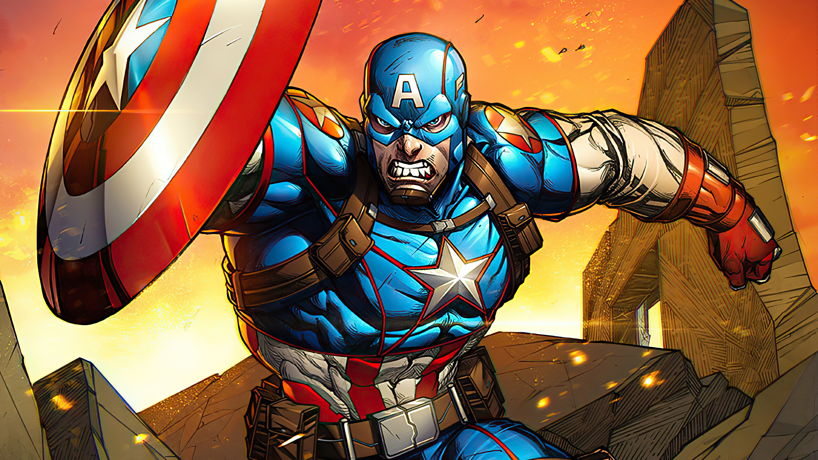 Captain America Cartoon Wallpapers