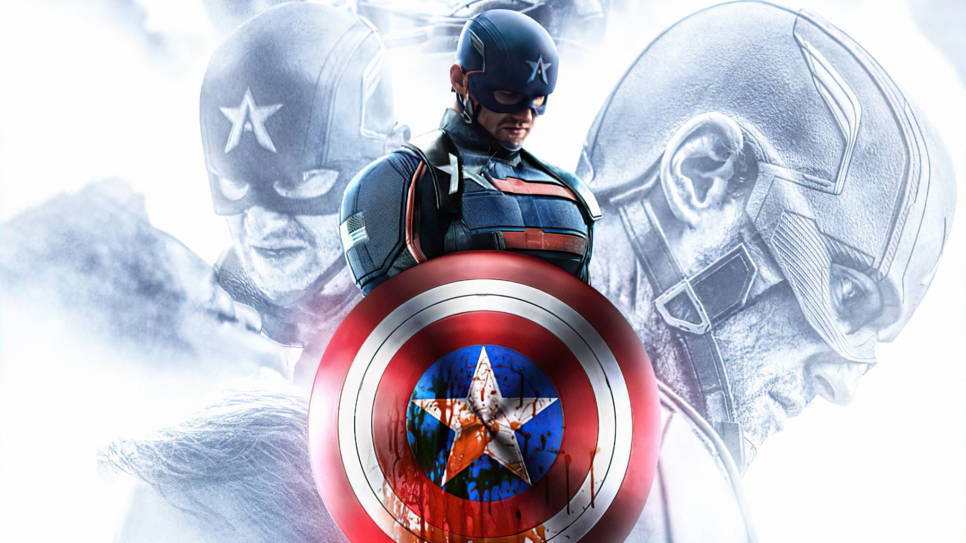 Captain America Dual Screen Wallpapers