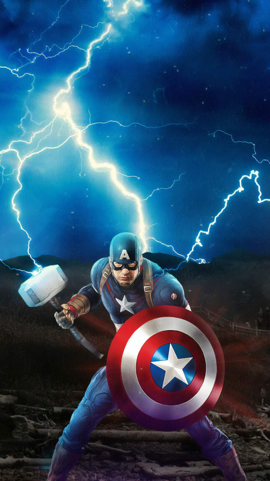 Captain America Mjolnir Wallpapers