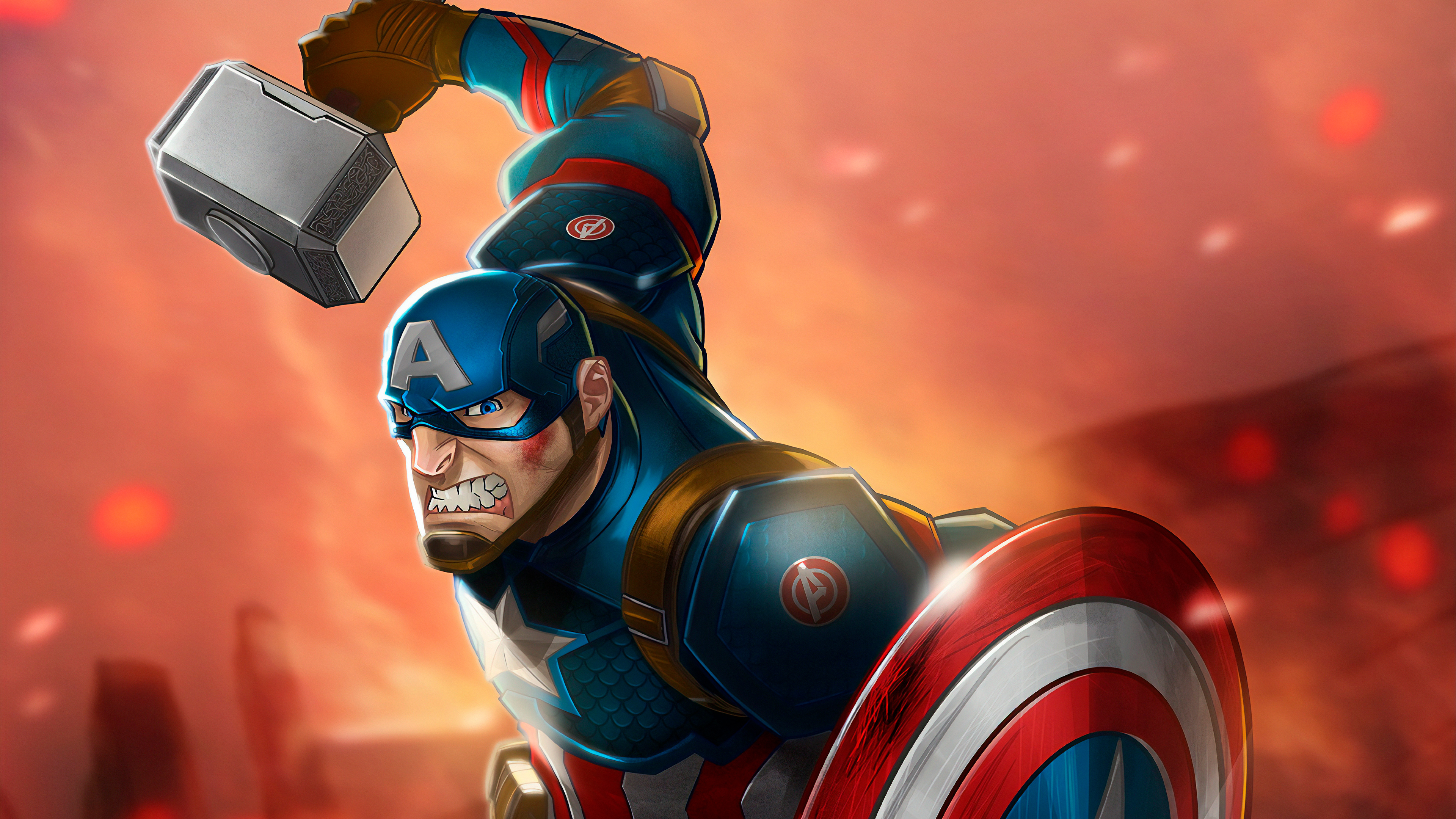 Captain America Mjolnir Wallpapers