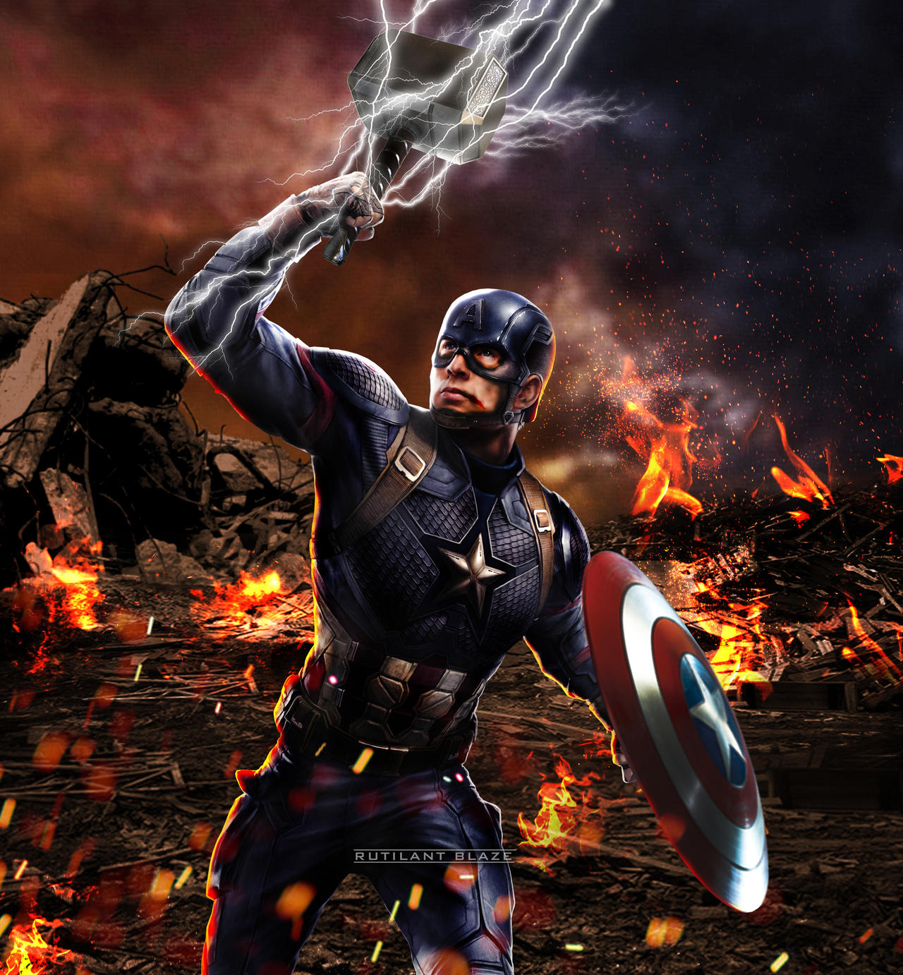 Captain America Mjolnir Wallpapers