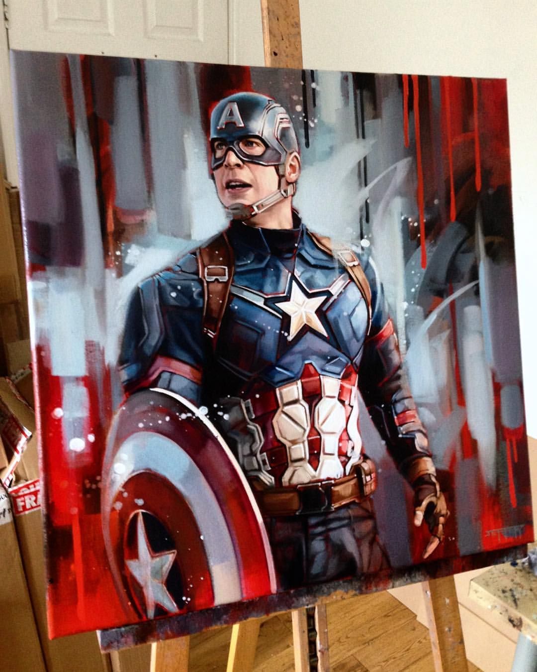 Captain America Portrait Art Wallpapers