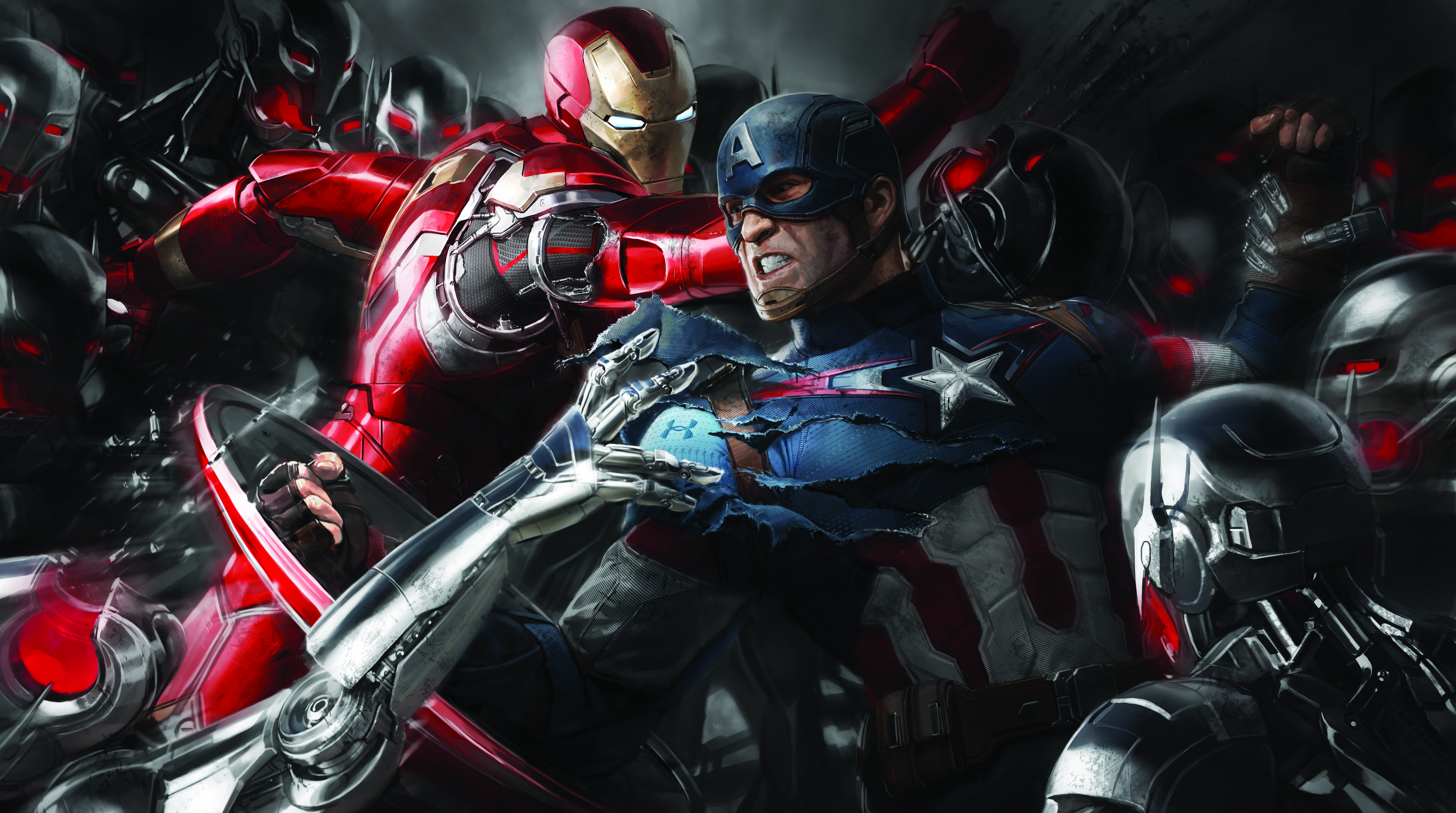 Captain America Vs Iron Man Iphone Hd Wallpapers