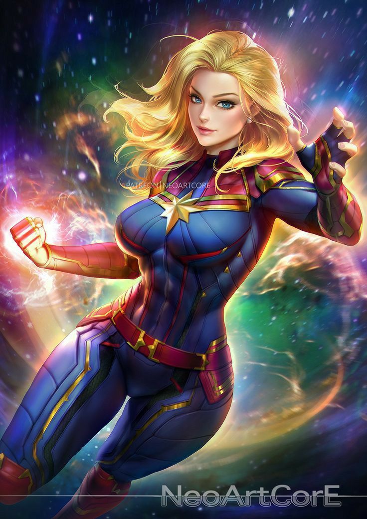 Captain Marvel Cartoon Marvel Art Wallpapers