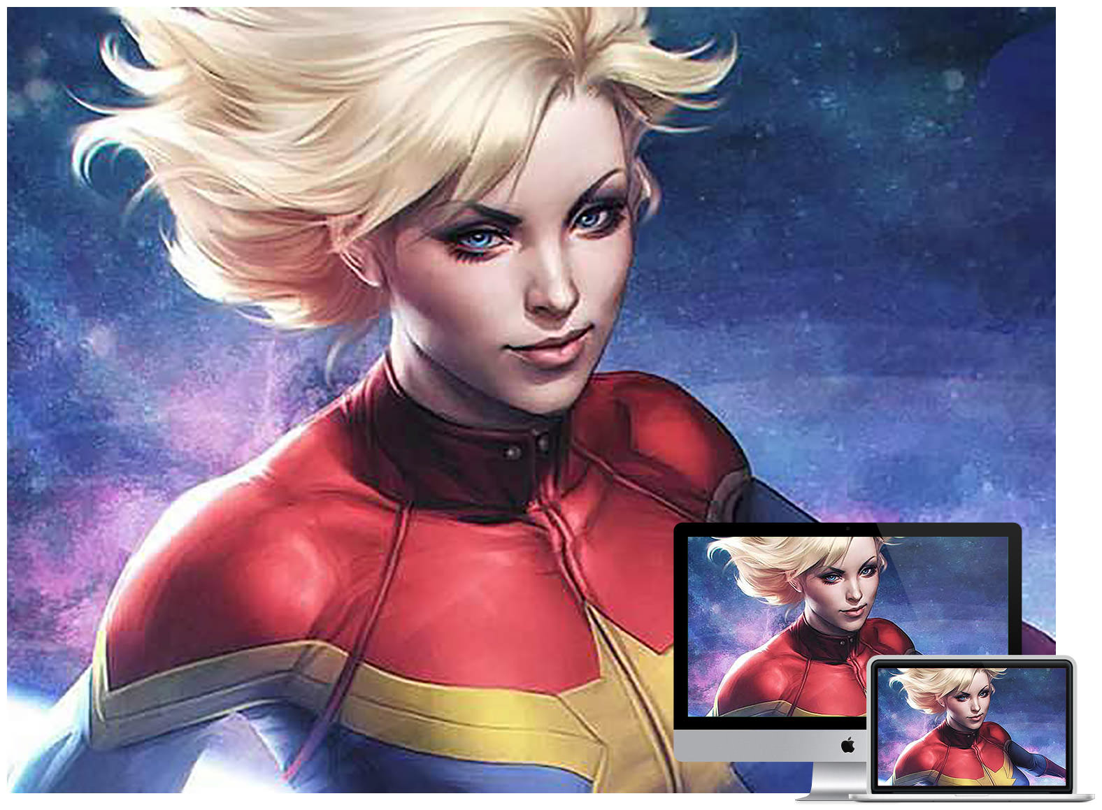 Captain Marvel Cartoon Marvel Art Wallpapers