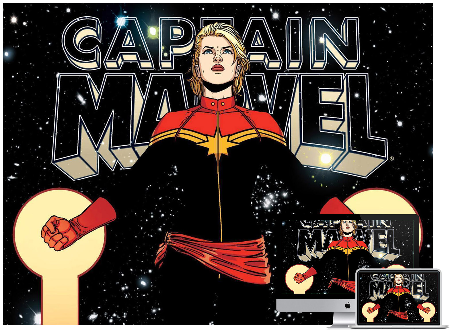 Captain Marvel Cartoon Marvel Art Wallpapers