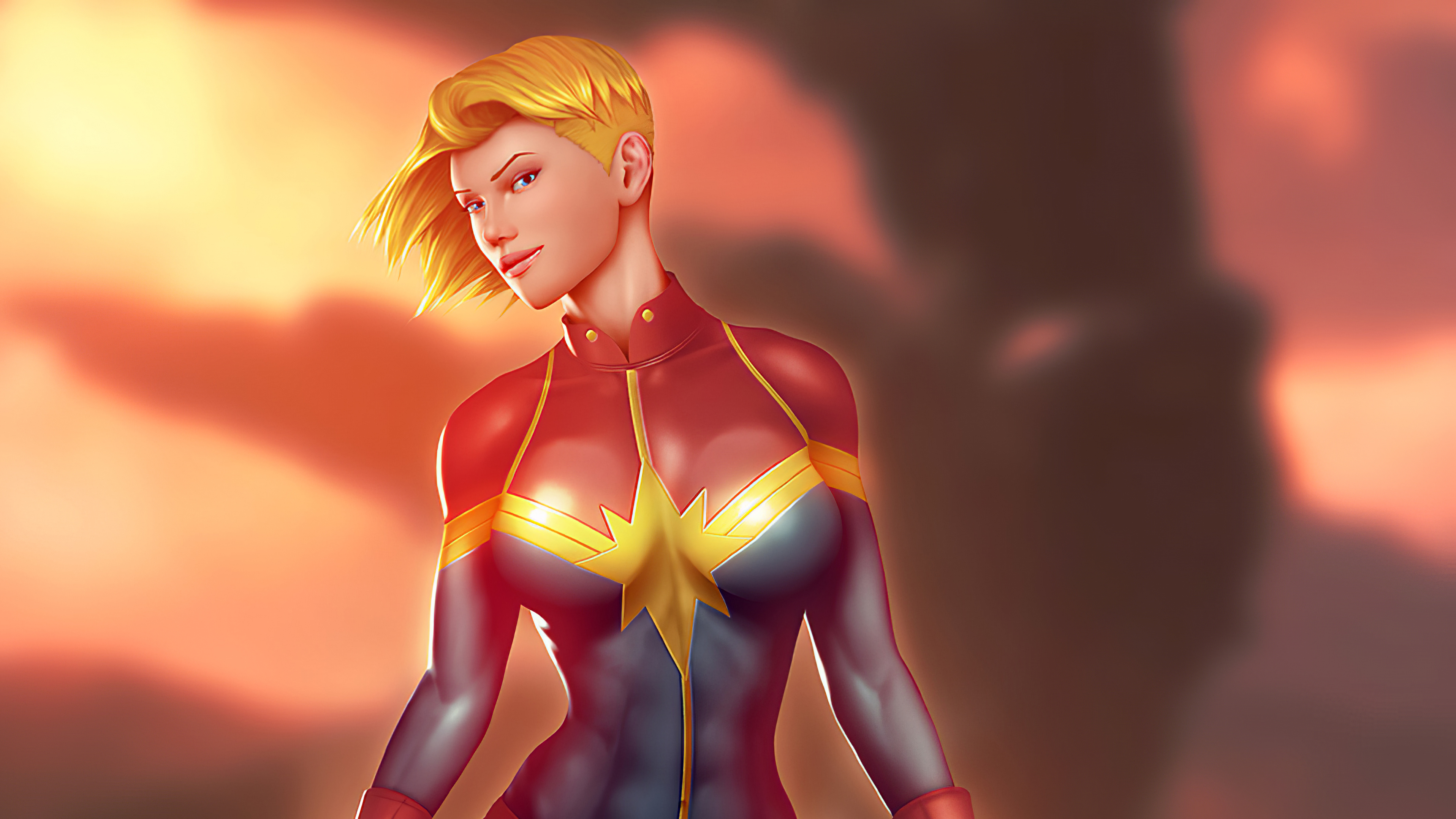 Captain Marvel Comic Art Wallpapers