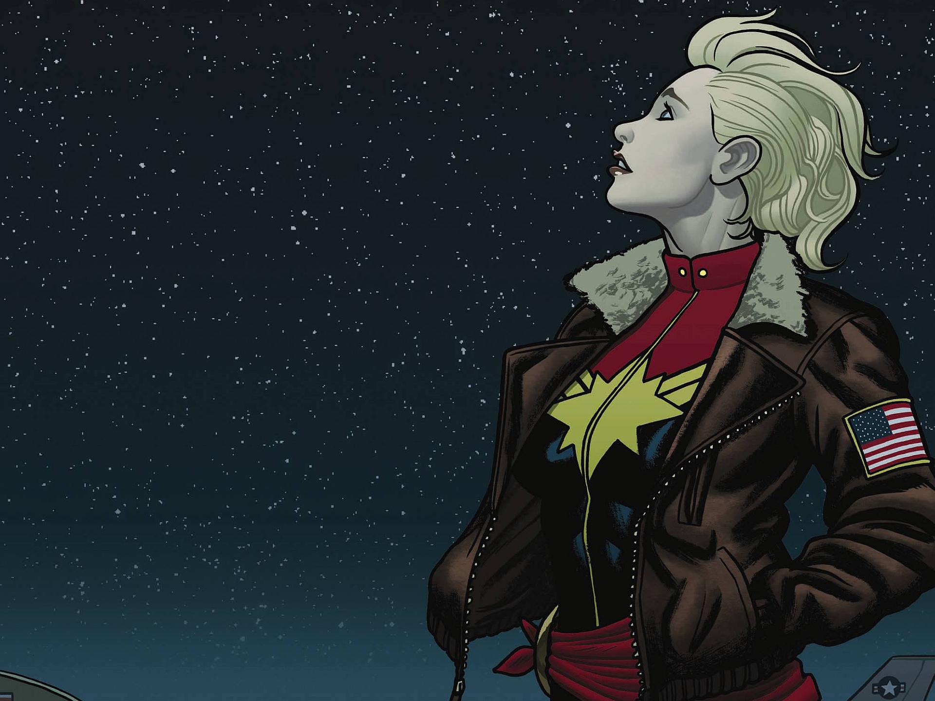 Captain Marvel Comic Art Wallpapers