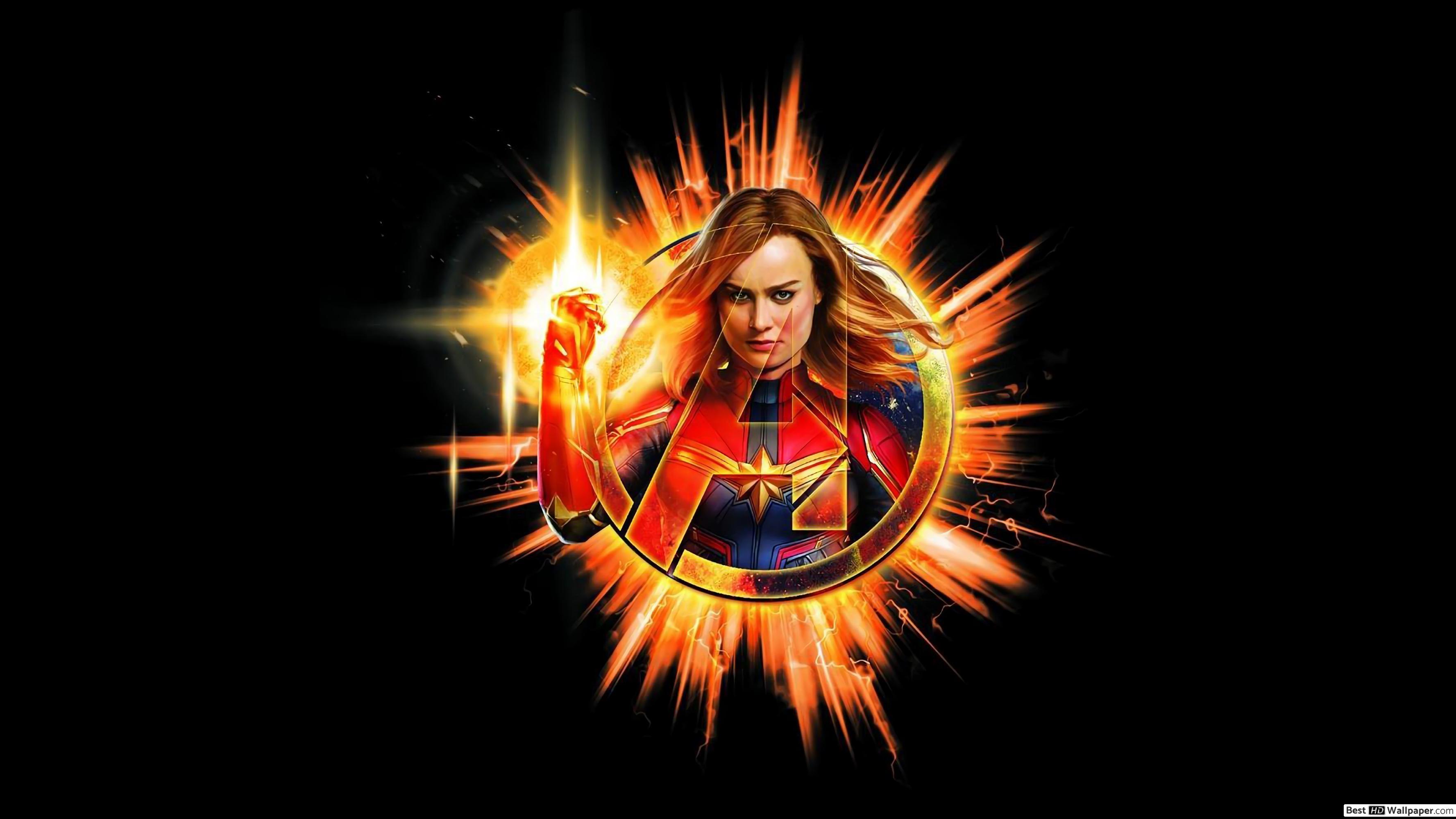 Captain Marvel Logo Wallpapers