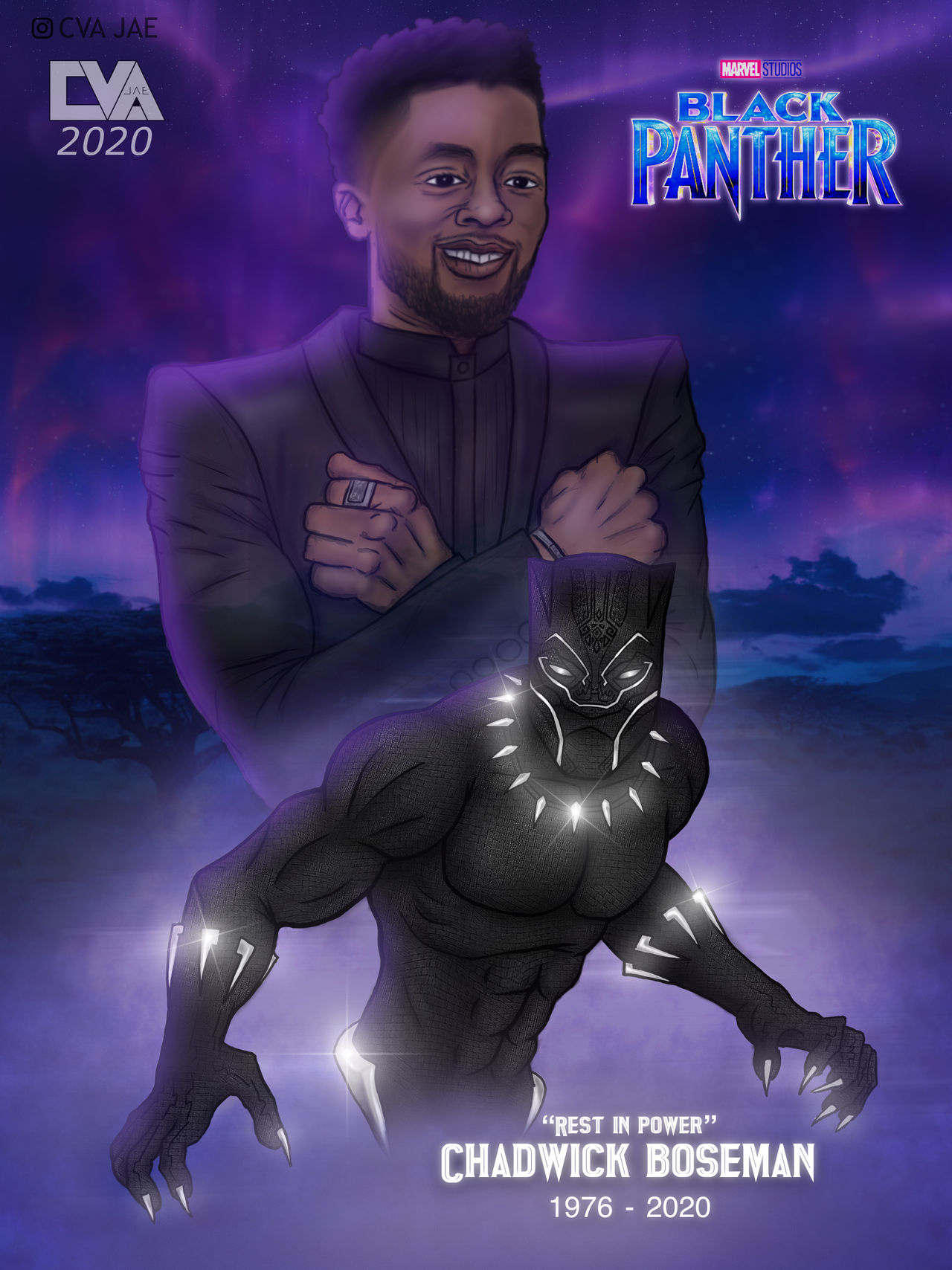 Chadwick Boseman Black Panther Tribute Wallpapers