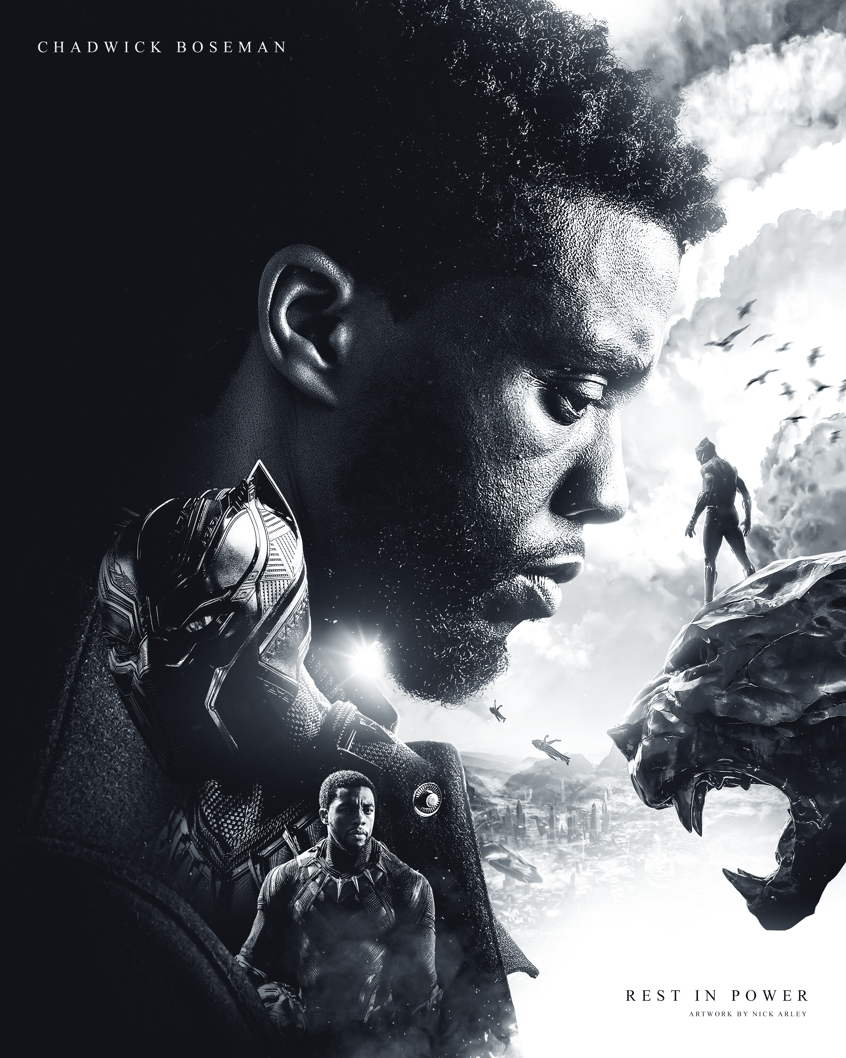 Chadwick Boseman Black Panther Tribute Wallpapers