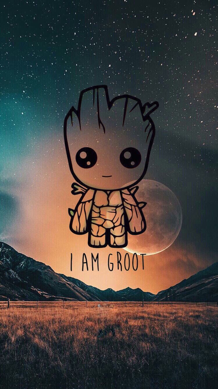 Cute Baby Groot In Suit 4K Wallpapers