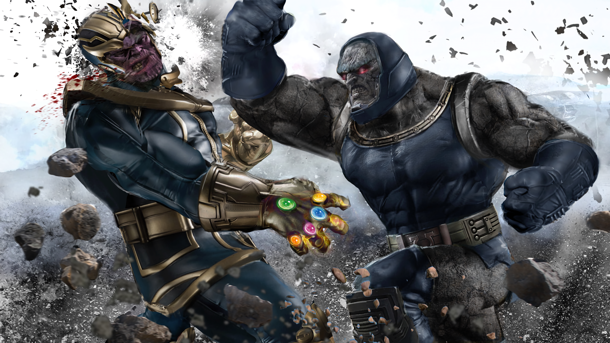 Darkseid Vs Thanos Art Wallpapers