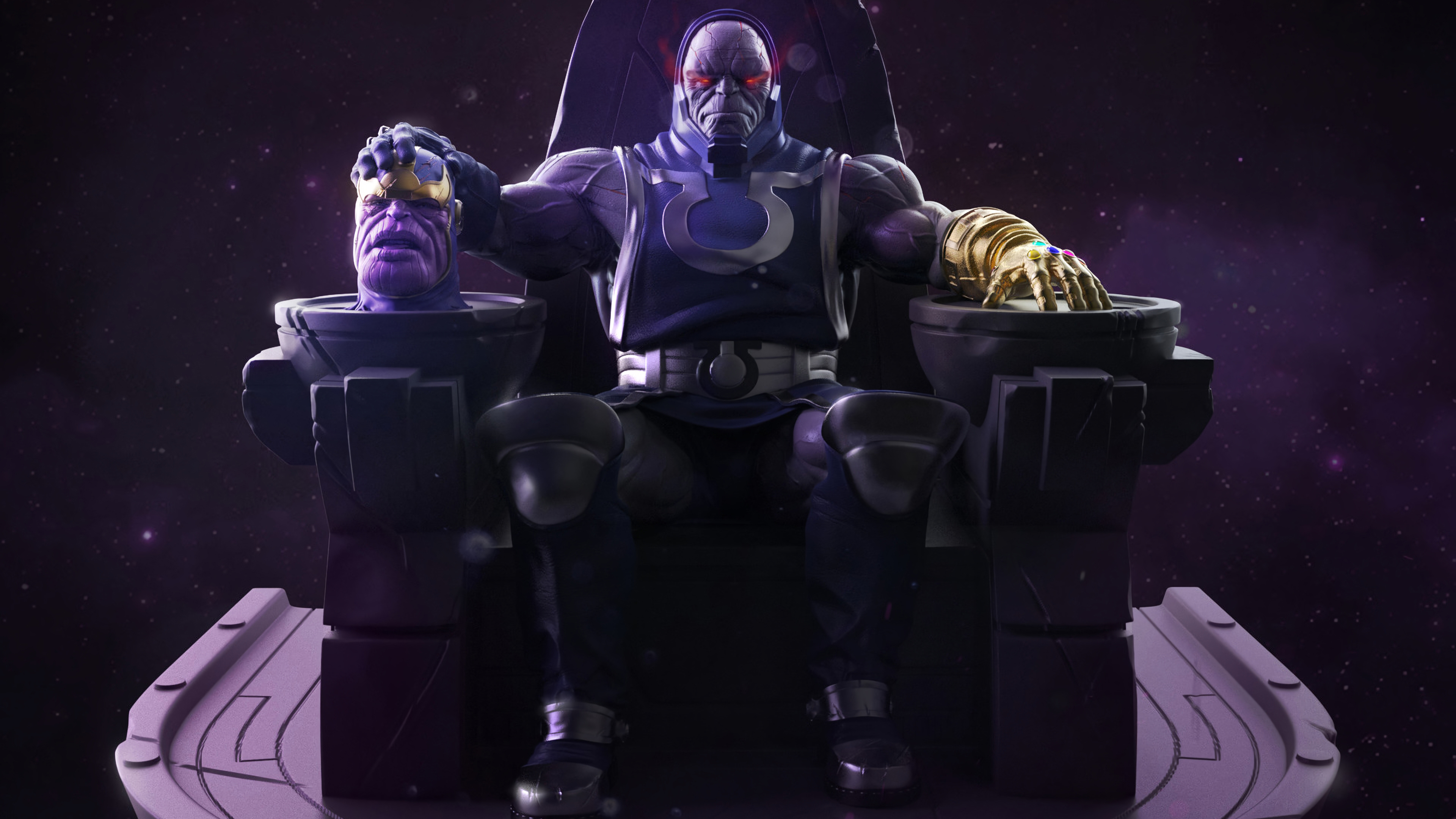 Darkseid Vs Thanos Art Wallpapers