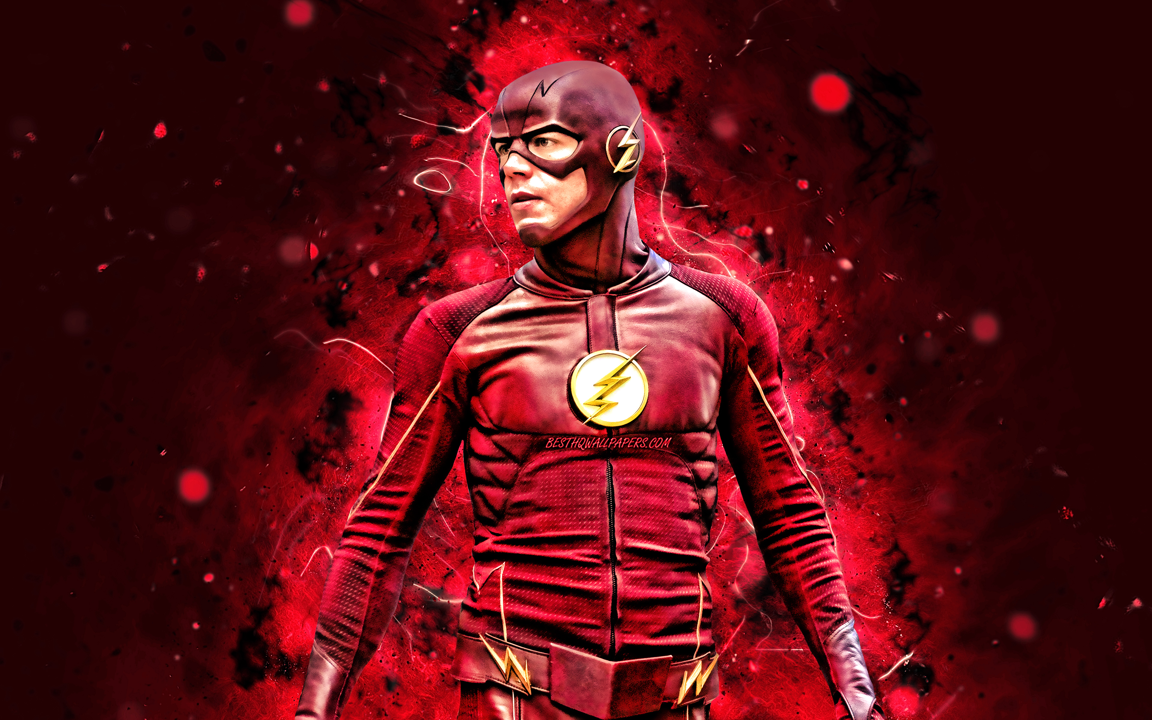 Dc Flash Neon Art Wallpapers