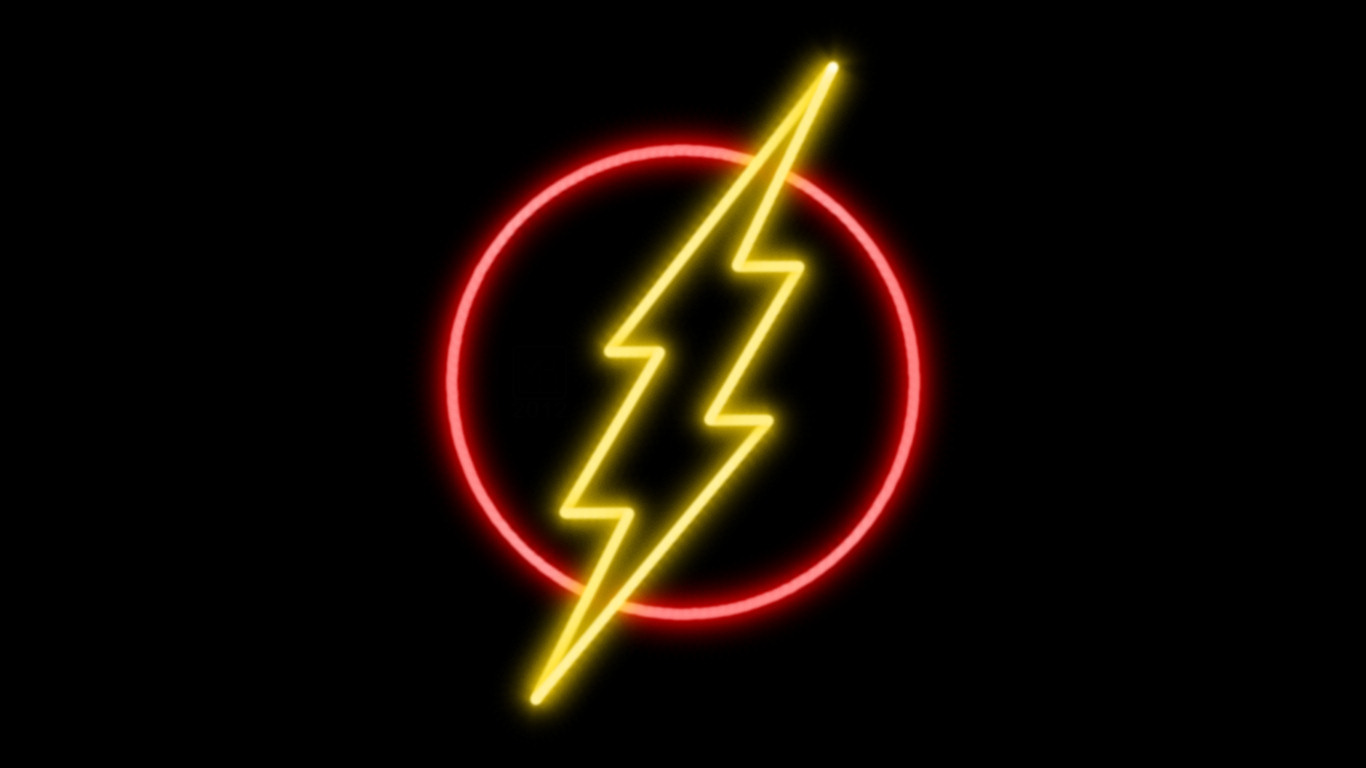 Dc Flash Neon Art Wallpapers