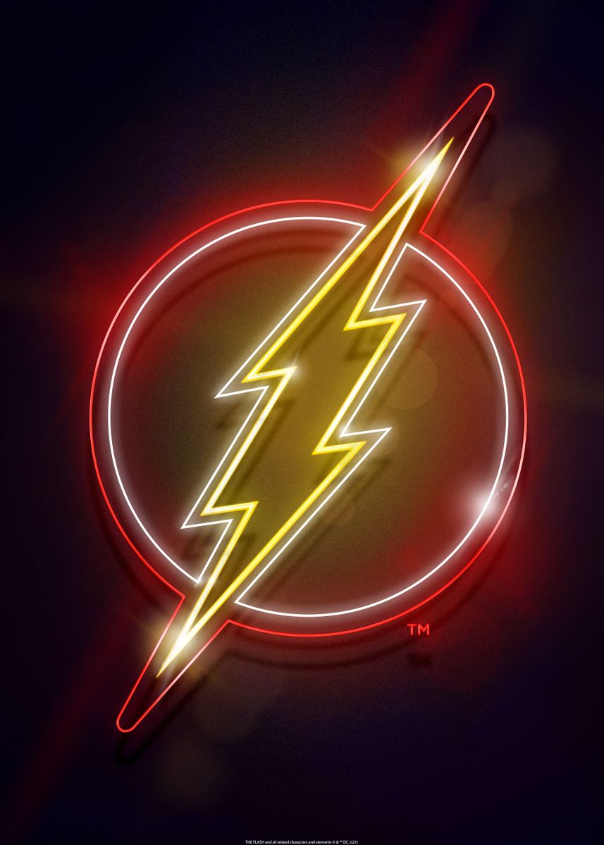 Dc Flash Neon Art Wallpapers