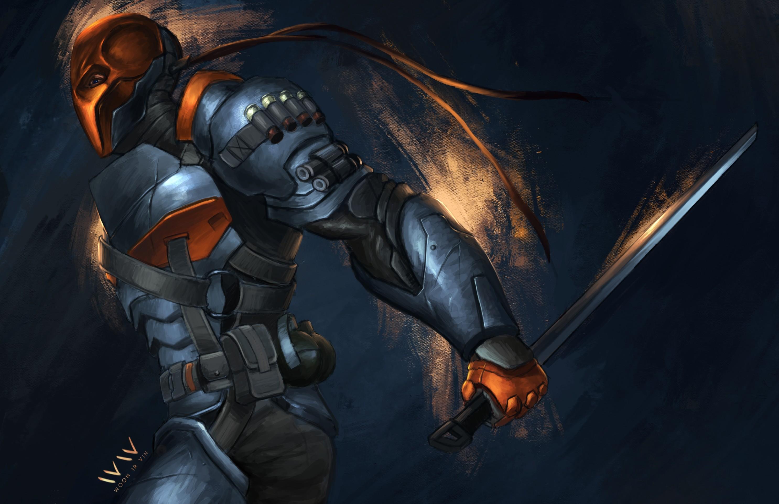 Deathstroke Splash Art Wallpapers