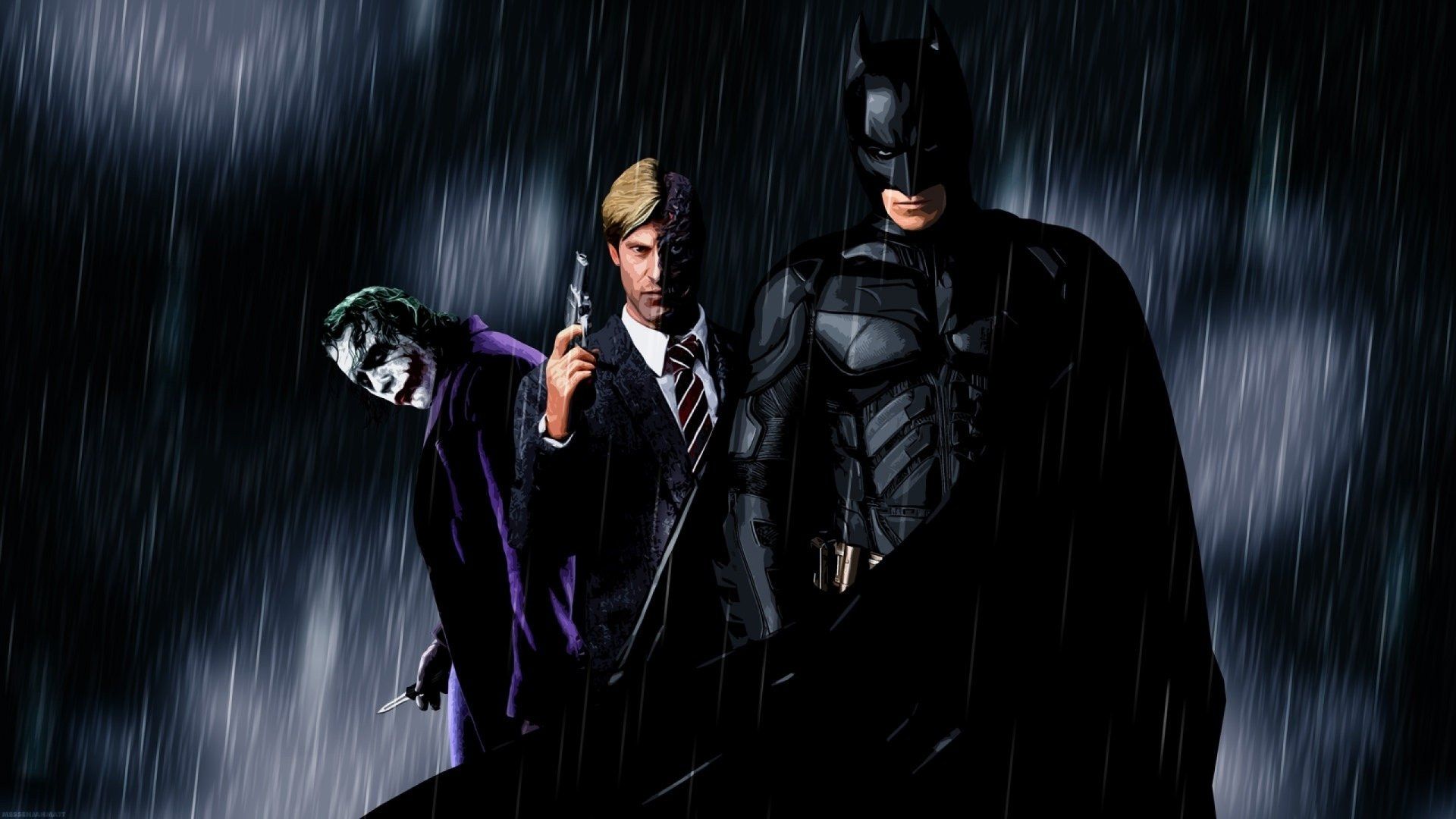 Deathstroke, Two Face And Joker Wallpapers