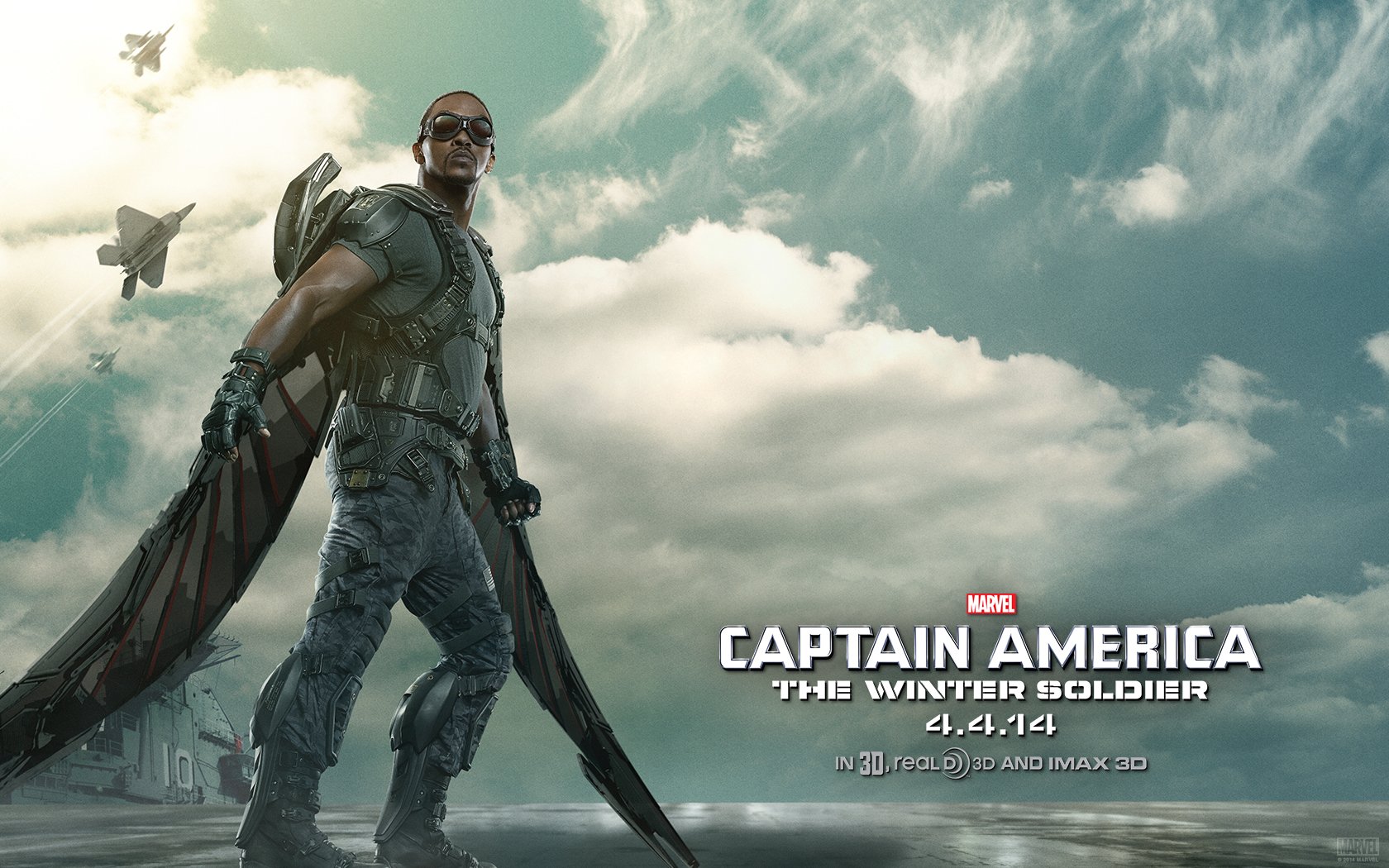 Falcon In Captain America Suit Wallpapers