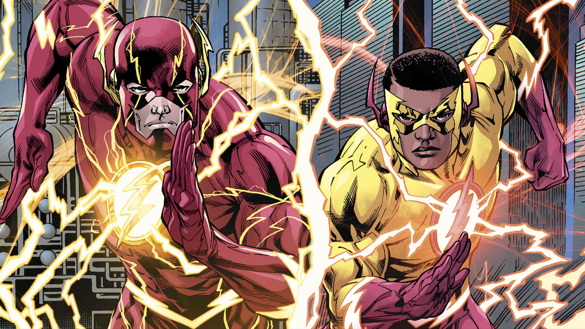 Flash And Kid Flash Dc Comic Wallpapers