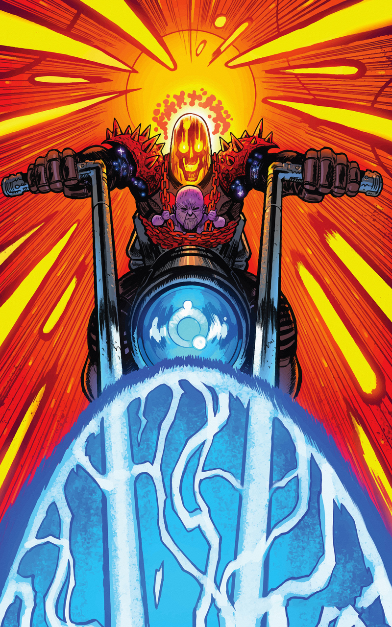 Ghost Rider And Baby Thanos Wallpapers