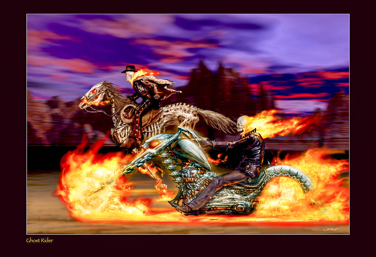 Ghost Rider Horse Riding Wallpapers