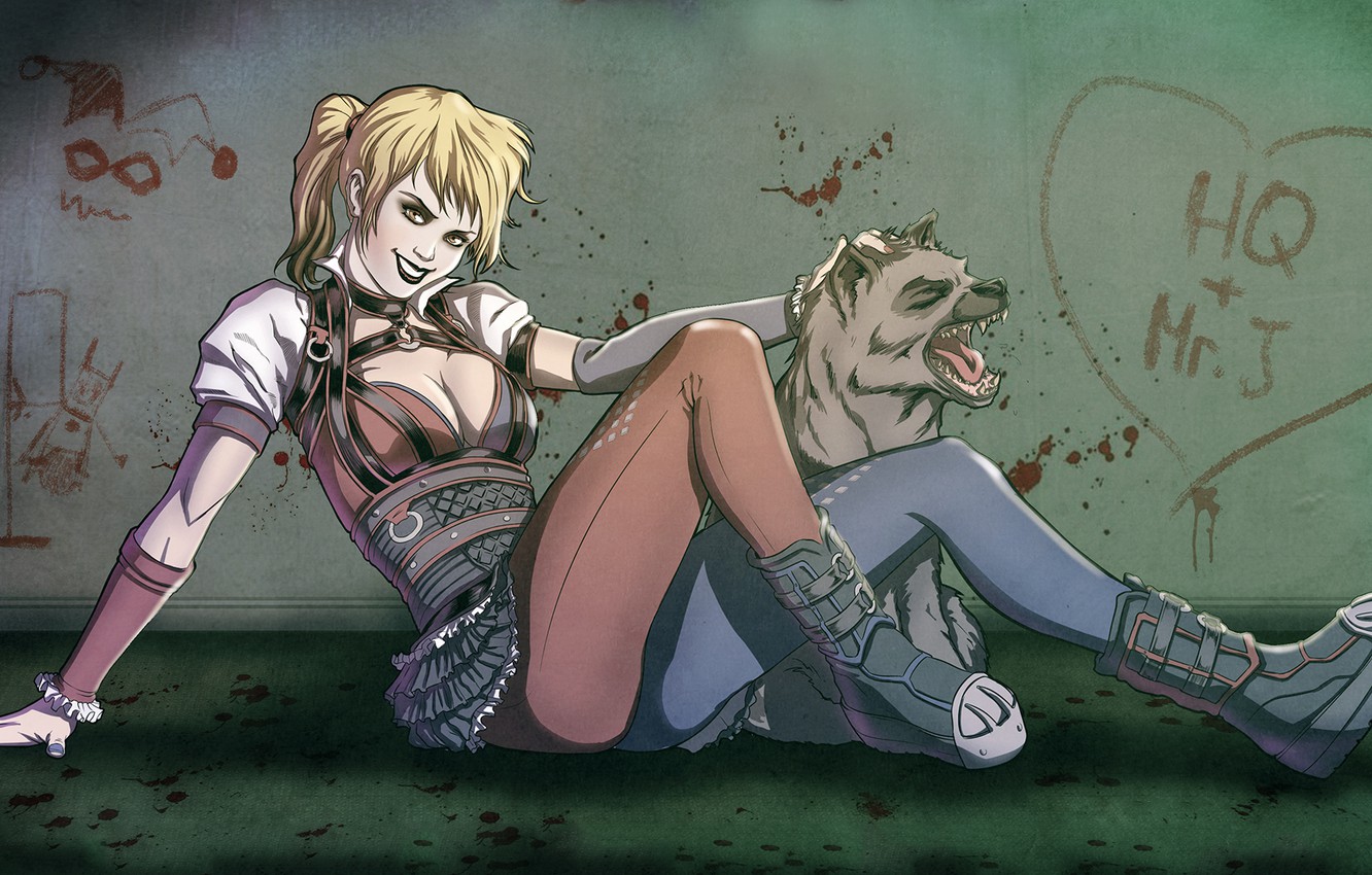 Harley Quinn And Hyenas Wallpapers