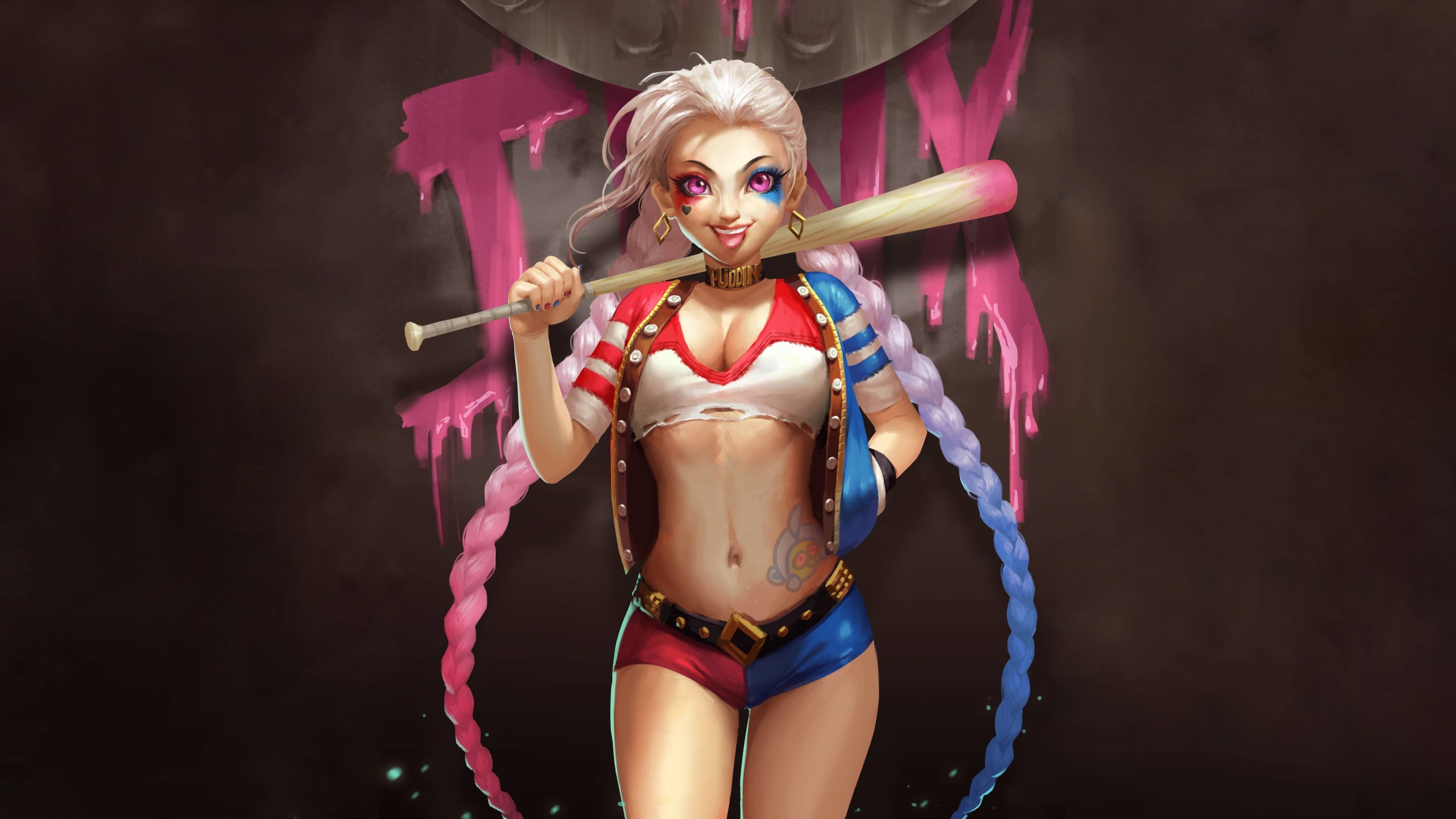 Harley Quinn With Baseball Bat Wallpapers