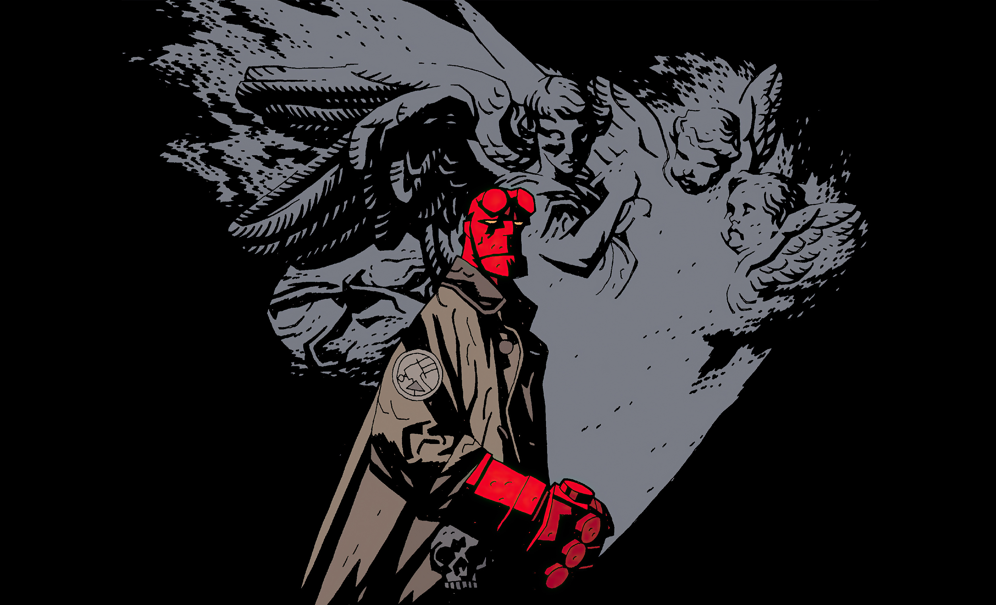 Hellboy Illustration Wallpapers