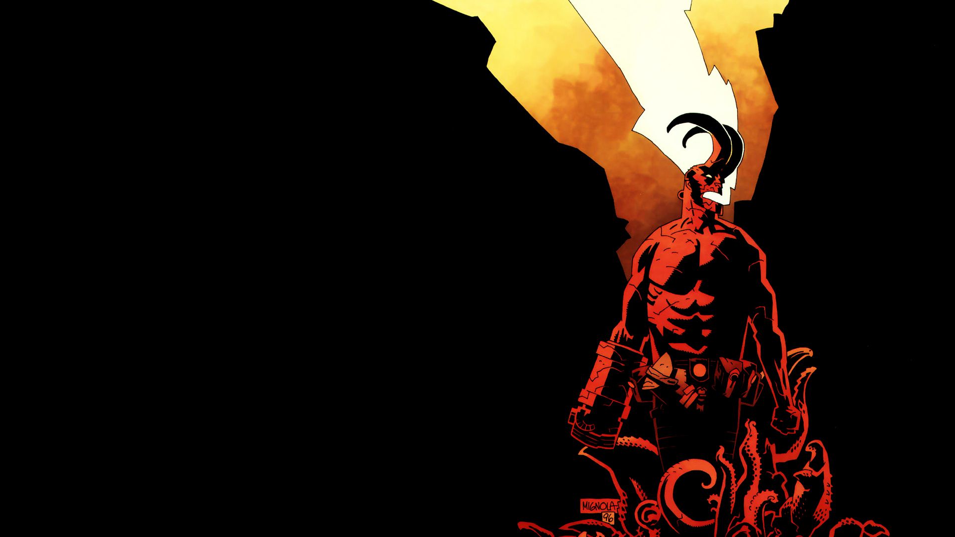 Hellboy Illustration Wallpapers