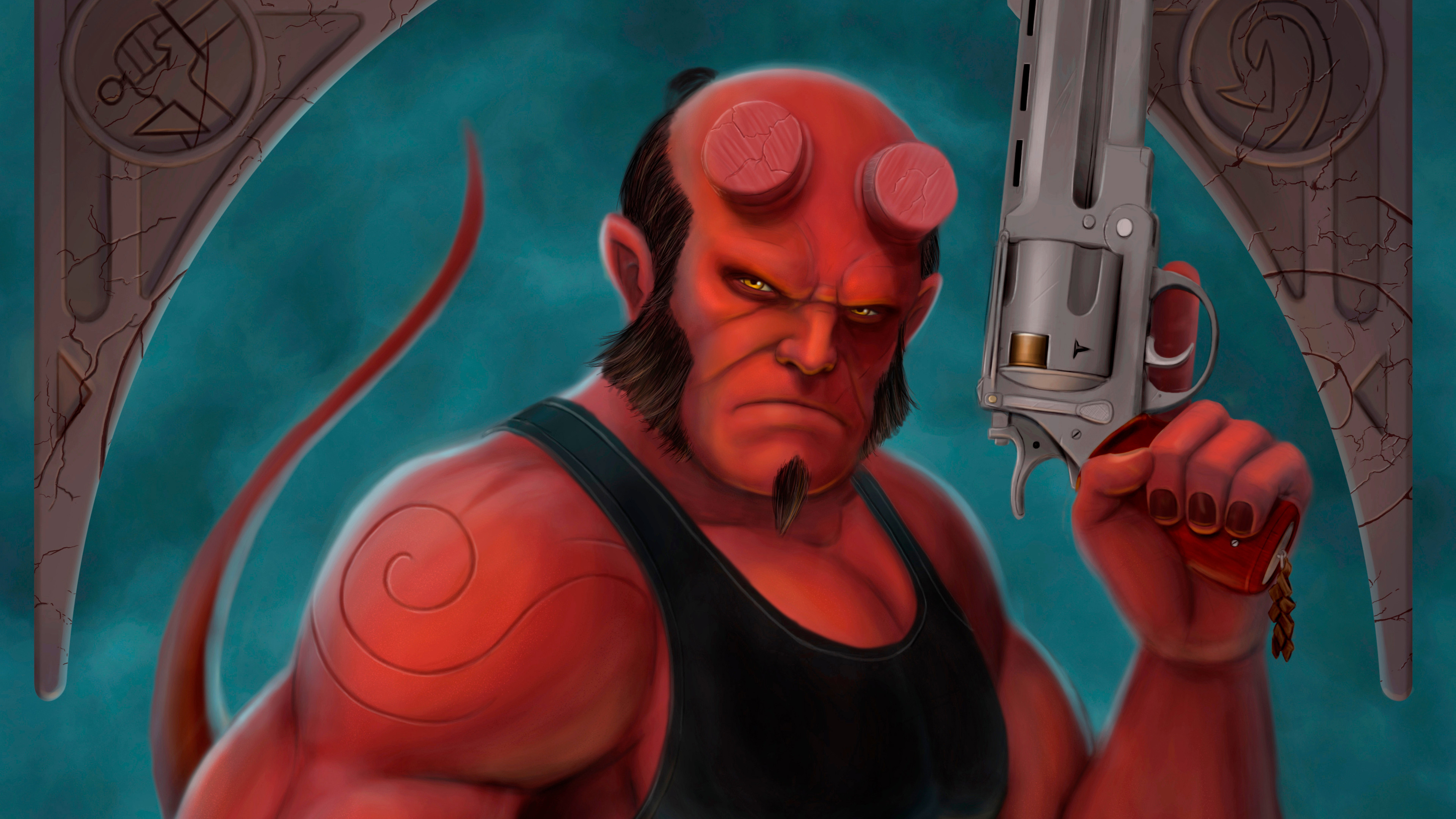 Hellboy Illustration Wallpapers