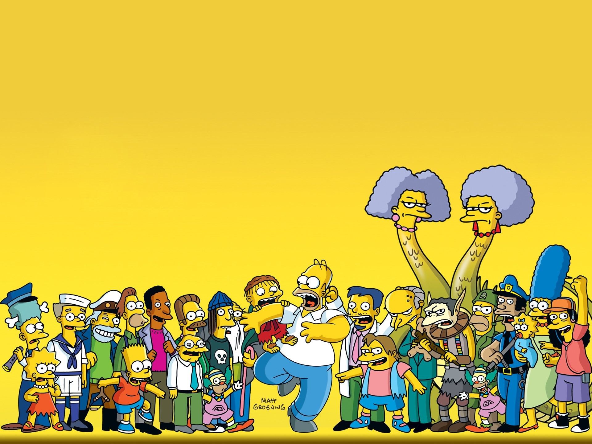 Homer Marge Bart Lisa The Simpsons Family Wallpapers