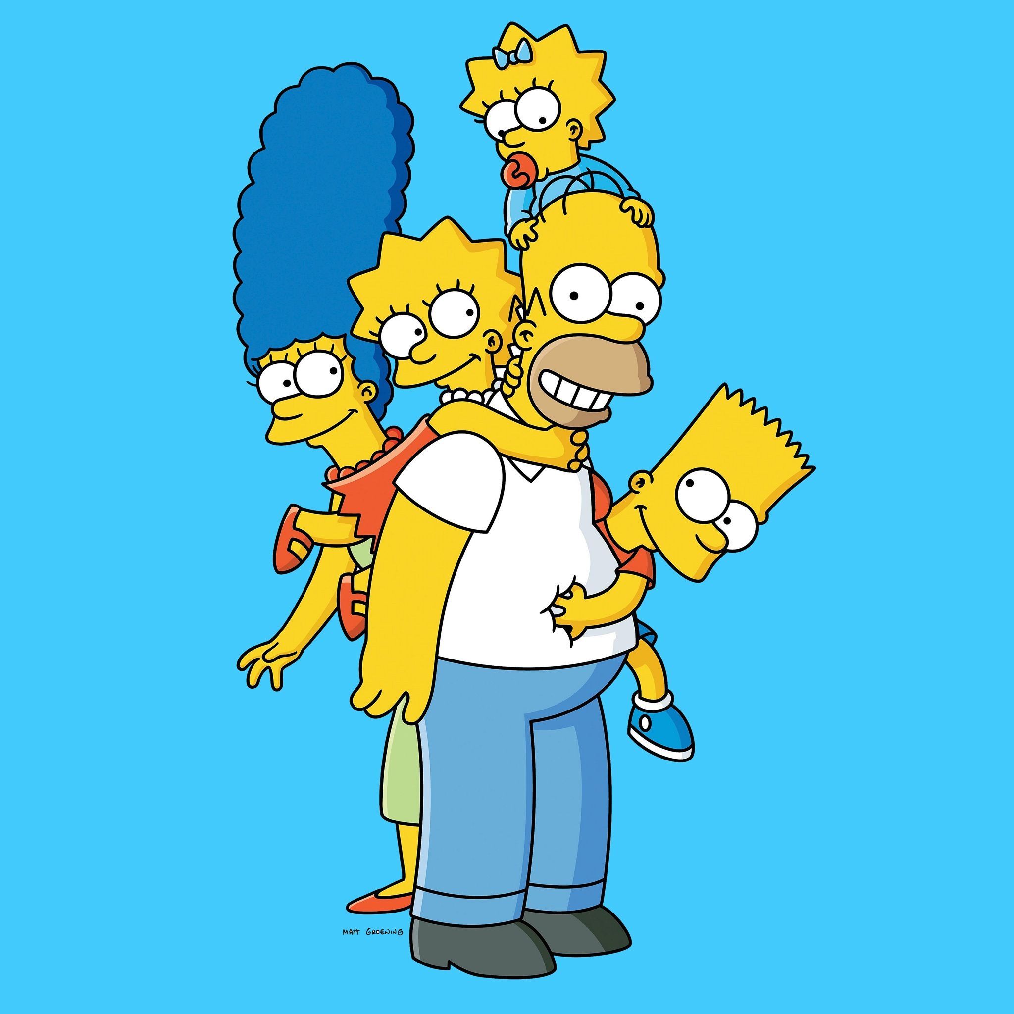 Homer Marge Bart Lisa The Simpsons Family Wallpapers