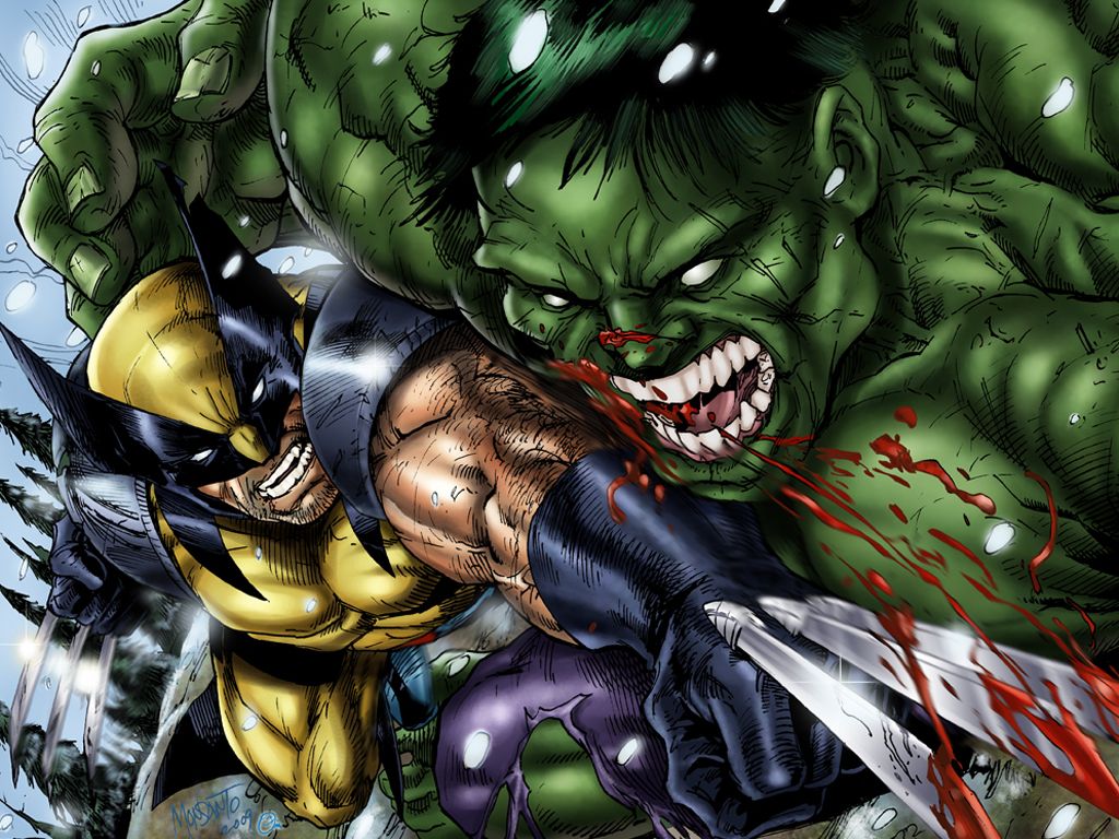 Hulk Vs Spiderman Art Wallpapers