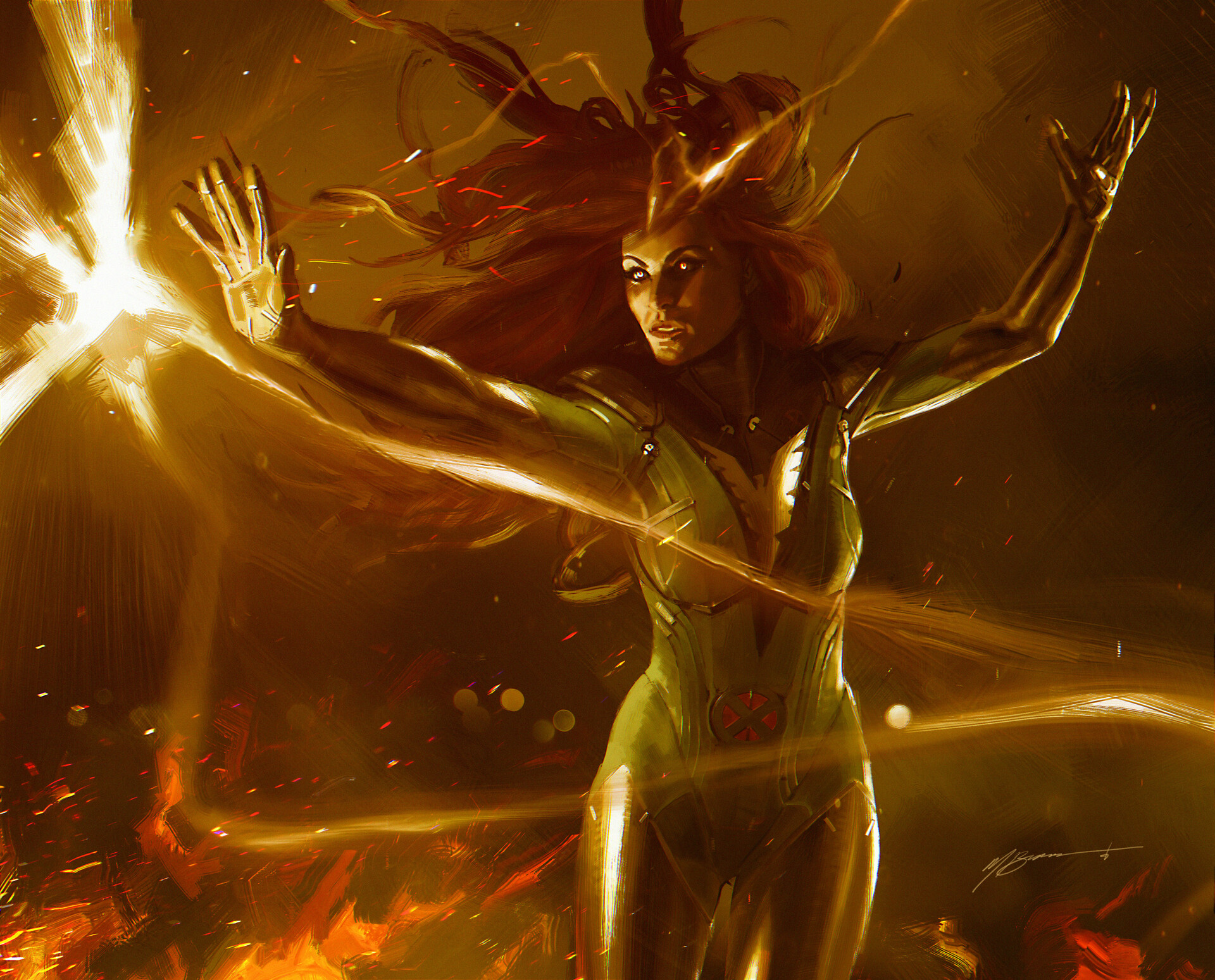 Jean Gray In Dark Phoenix Comic Wallpapers