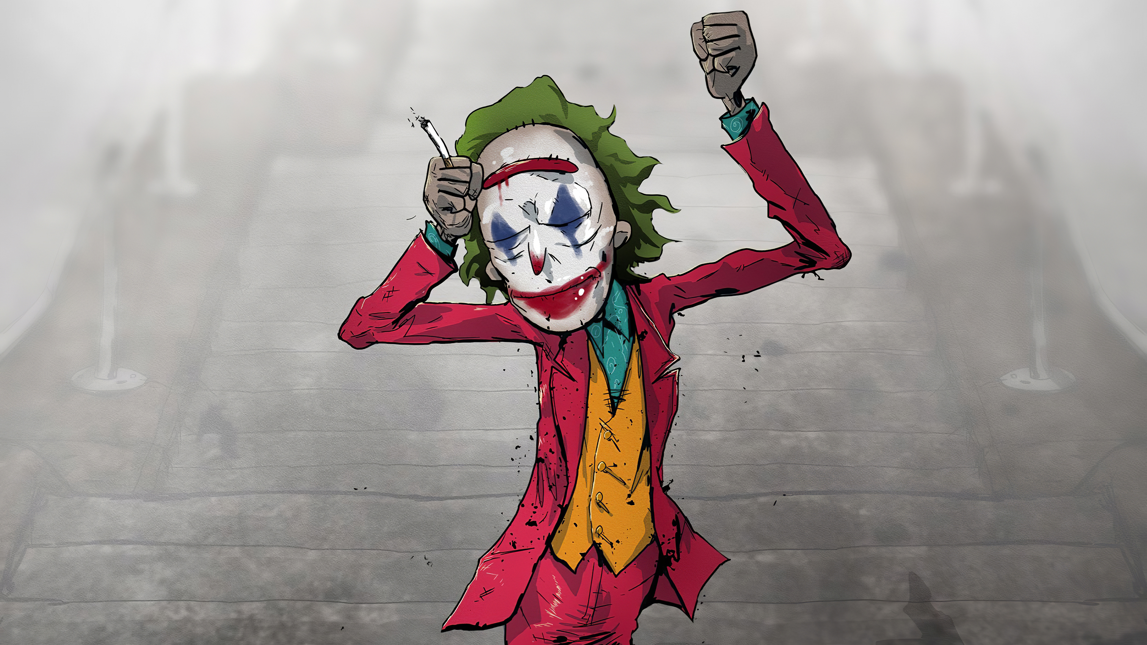 Joker Dance On Stairs Wallpapers