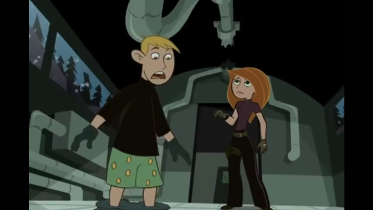 Kim Possible Cartoon Kim And Ron Kiss Wallpapers